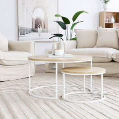 Nesting Sonoma Coffee Tables Set Of 2 White