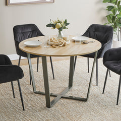 Arizona 110cm Dining Table Olive