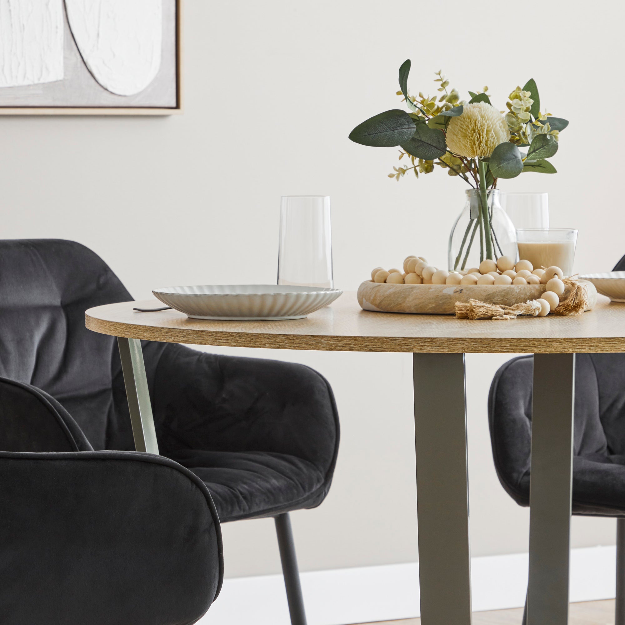 Arizona 110cm Dining Table Olive