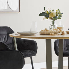 Arizona 110cm Dining Table Olive