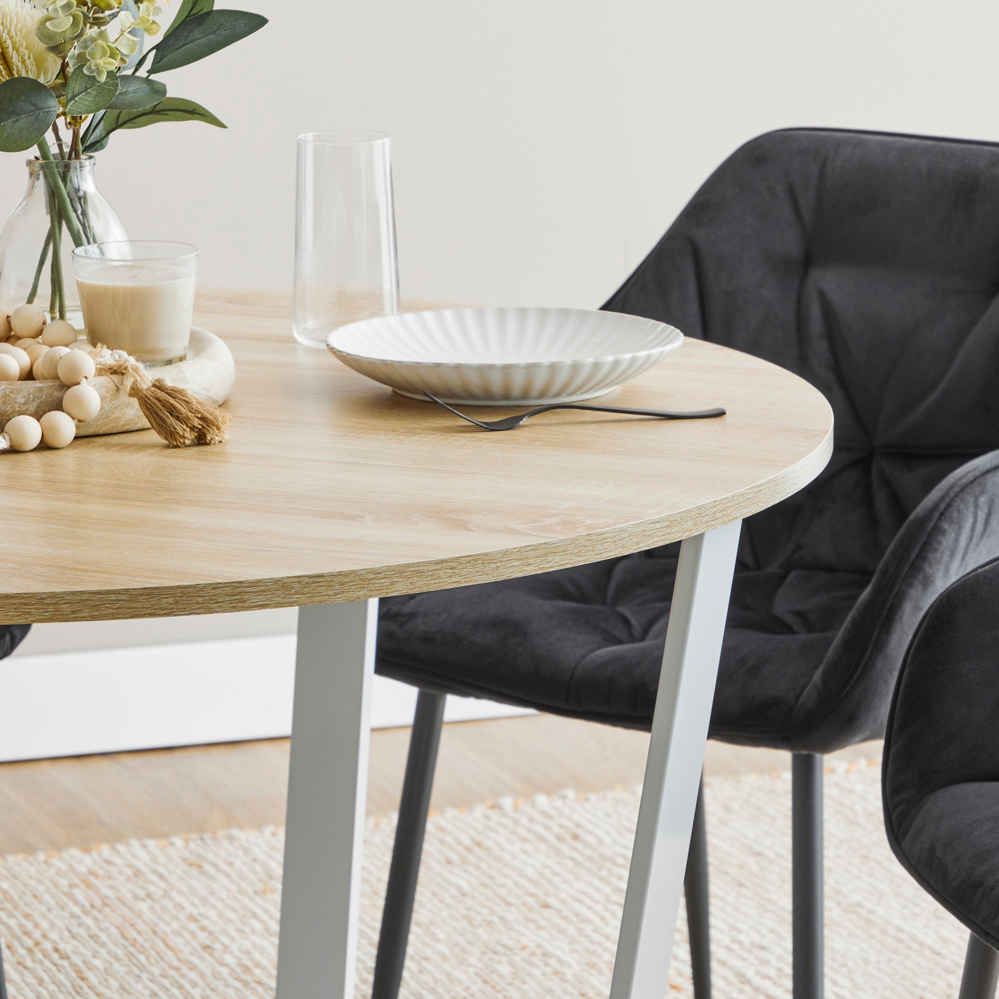 Arizona Dining Table White (110cm)
