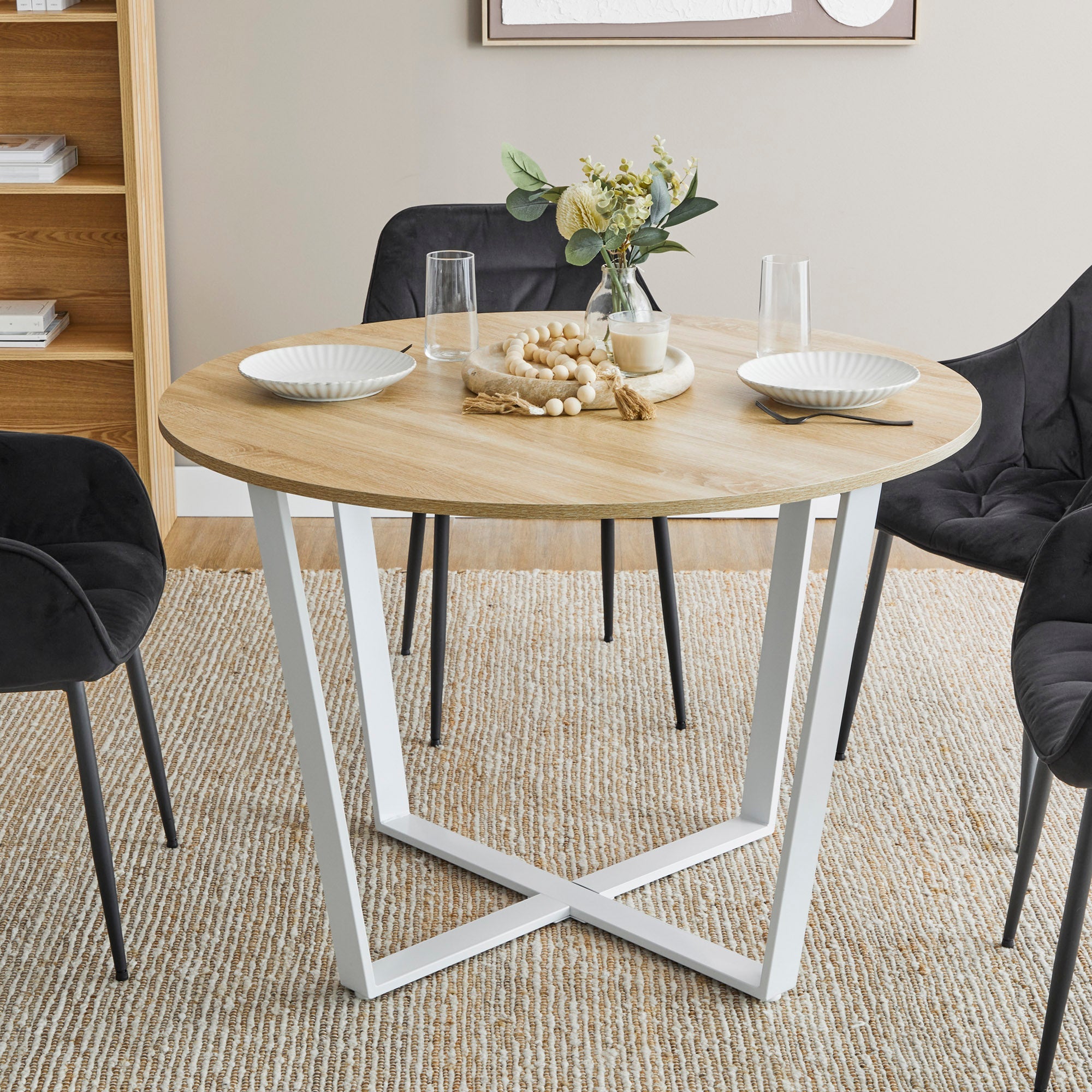 Arizona Dining Table White (110cm)