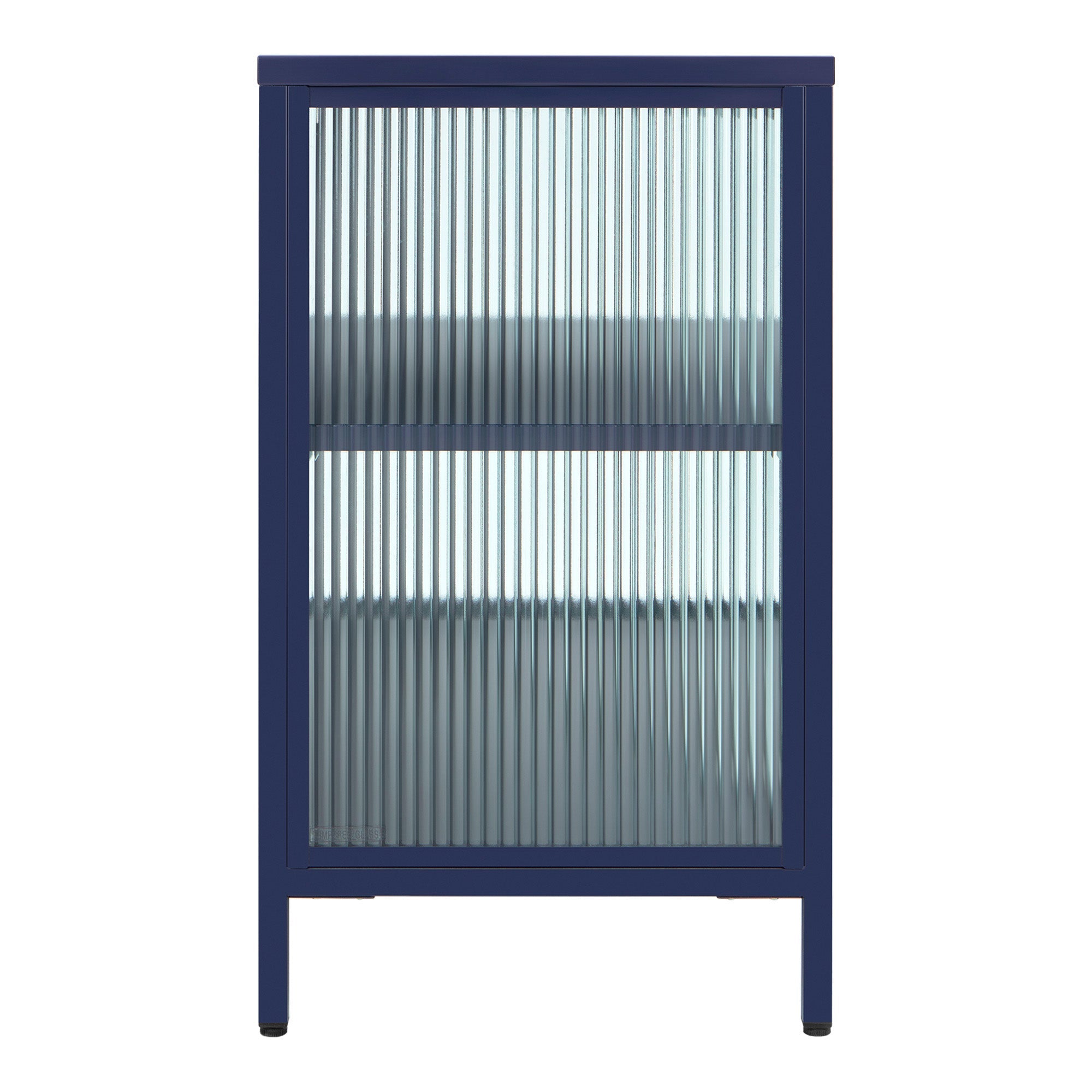 Ella 3 Door Modern Metal Buffet Navy