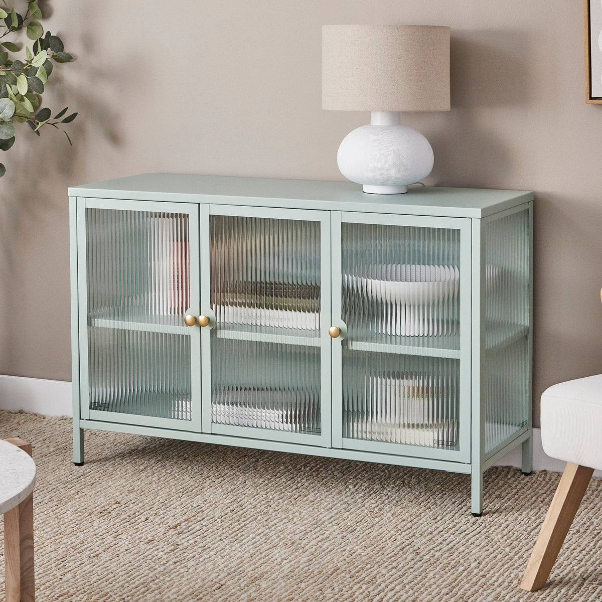 Ella 3 Door Modern Metal Buffet