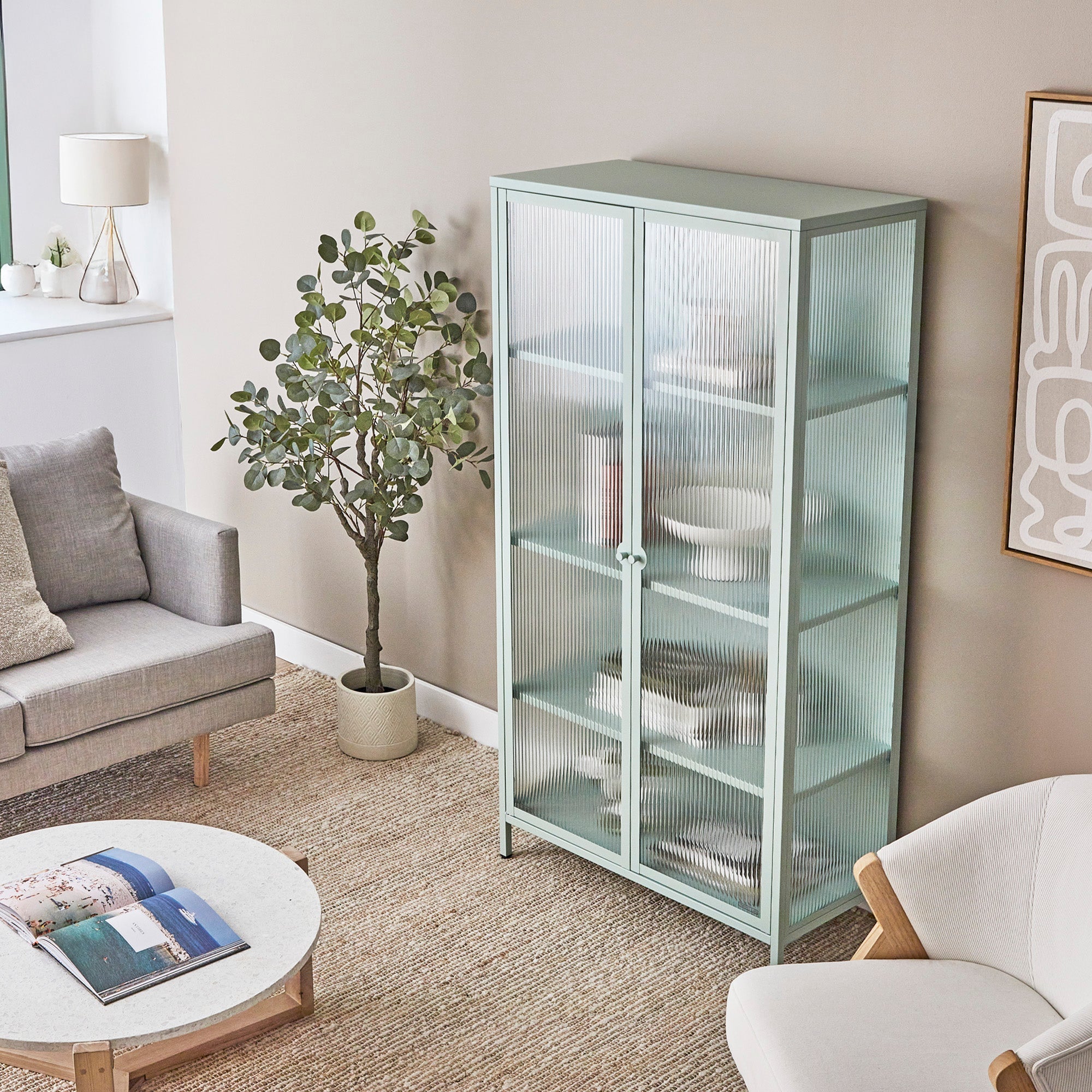 Ella 2 Door Modern Metal Cupboard
