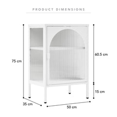 Eve Modern Metal Side Table White