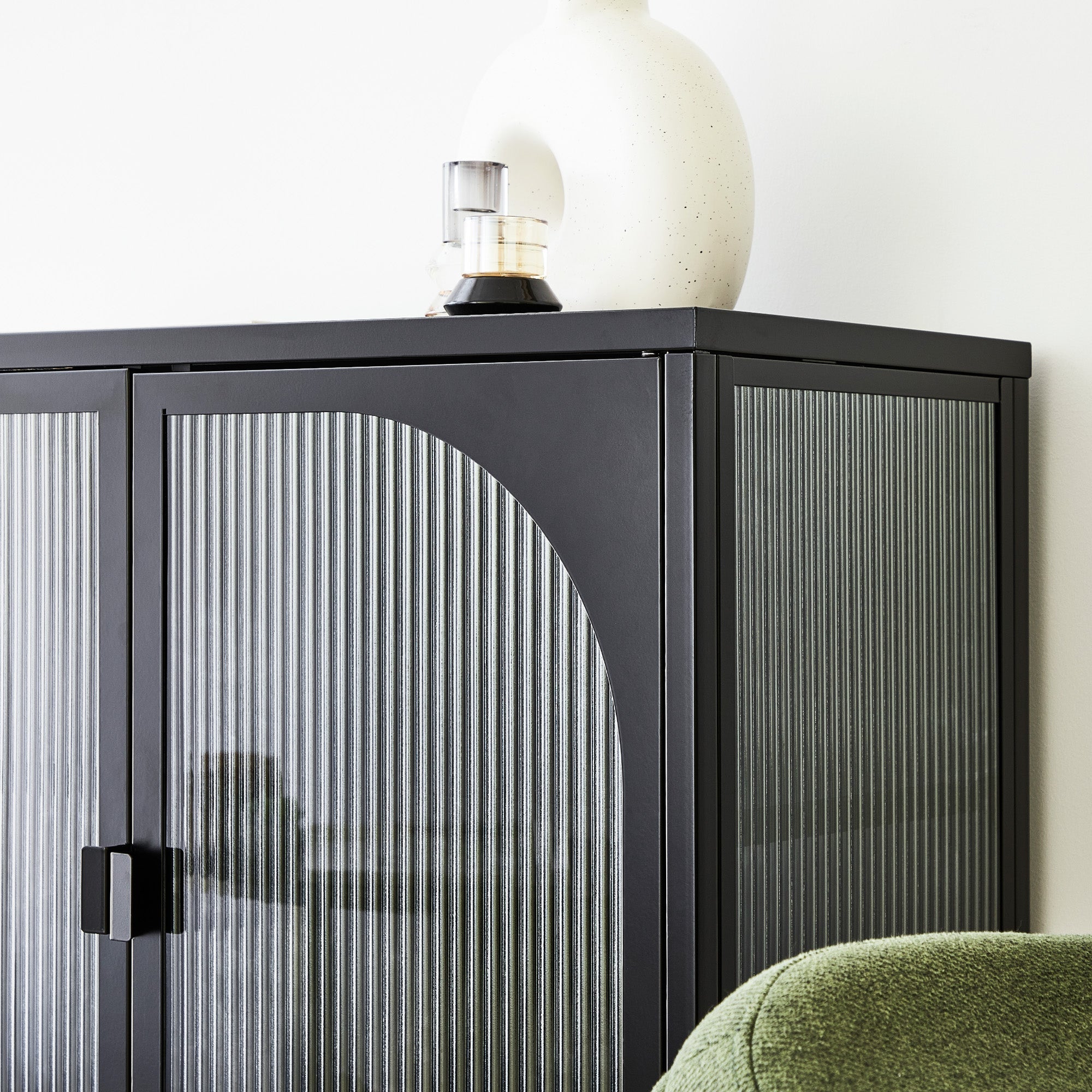 Eve Modern Metal Cabinet Black