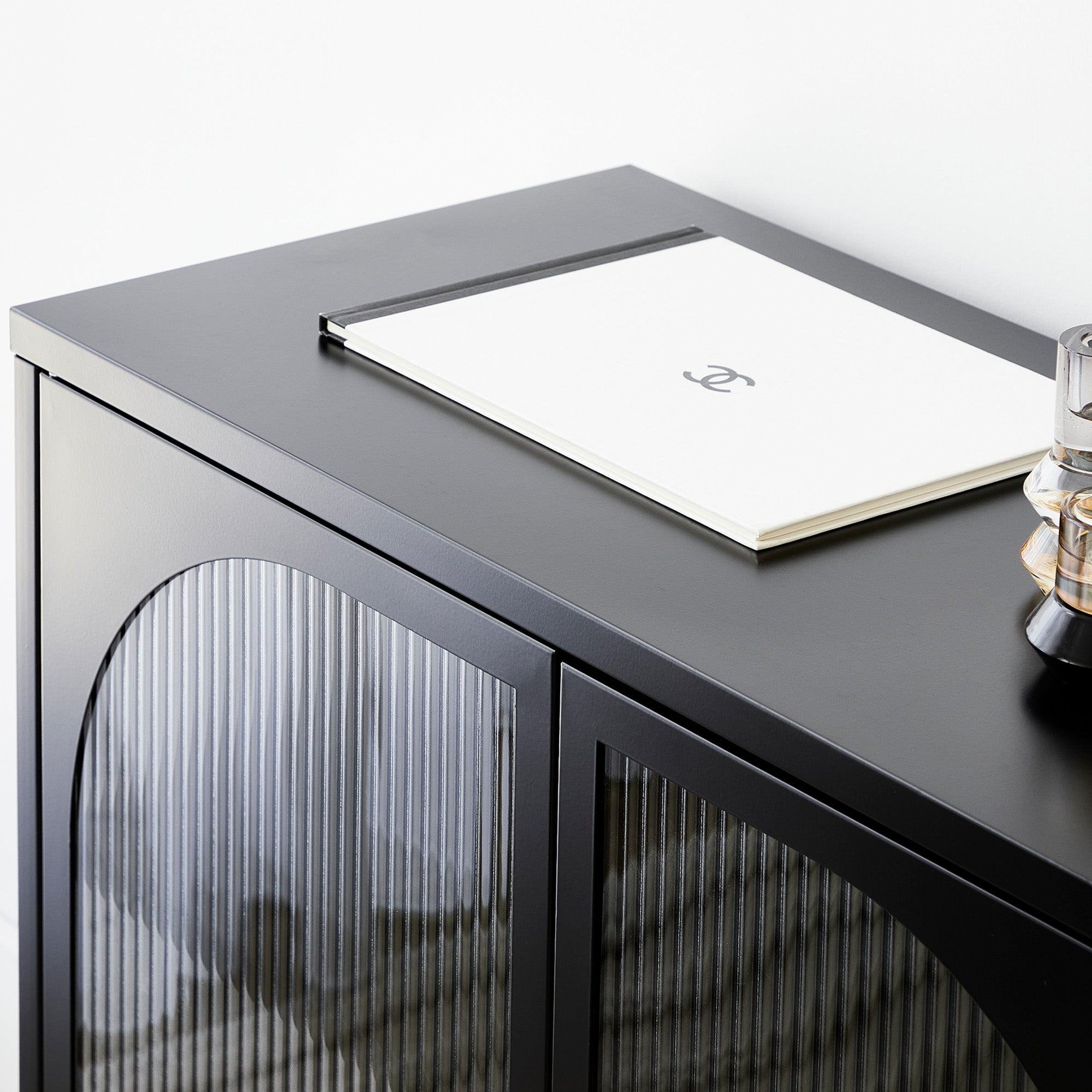 Eve Modern Metal Cabinet Black