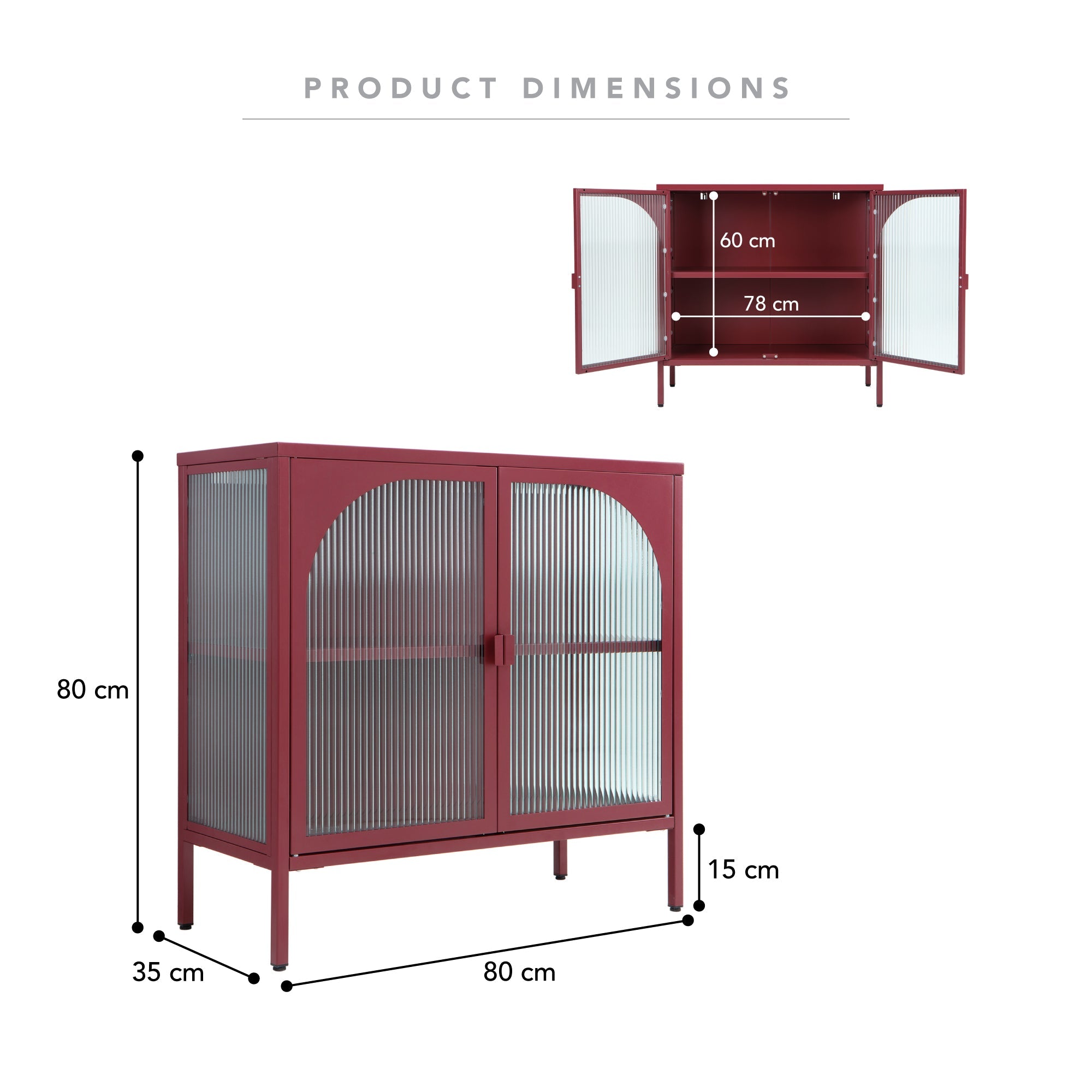 Eve Modern Metal Cabinet Wine