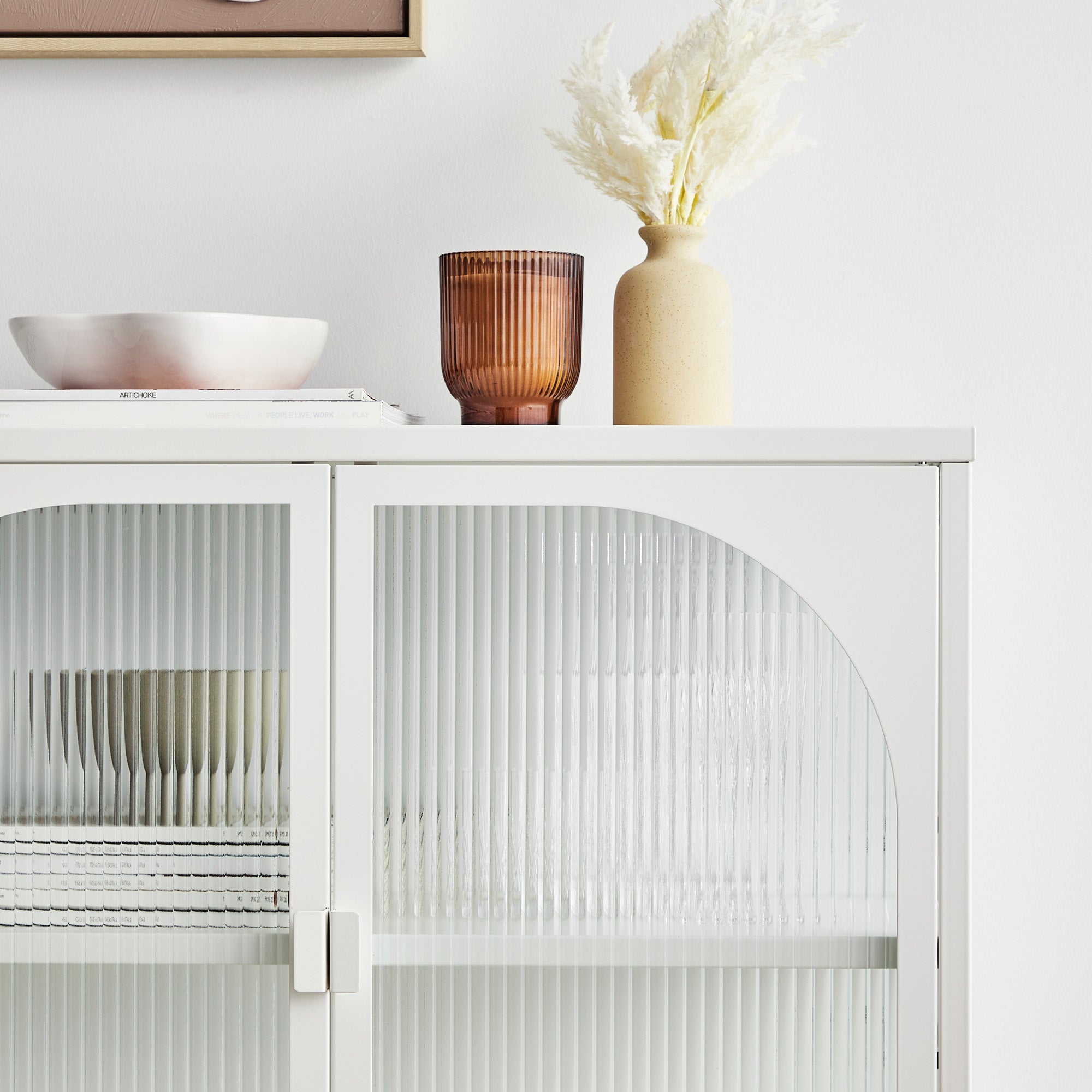 Eve Modern Metal Cabinet White