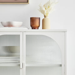 Eve Modern Metal Cabinet White