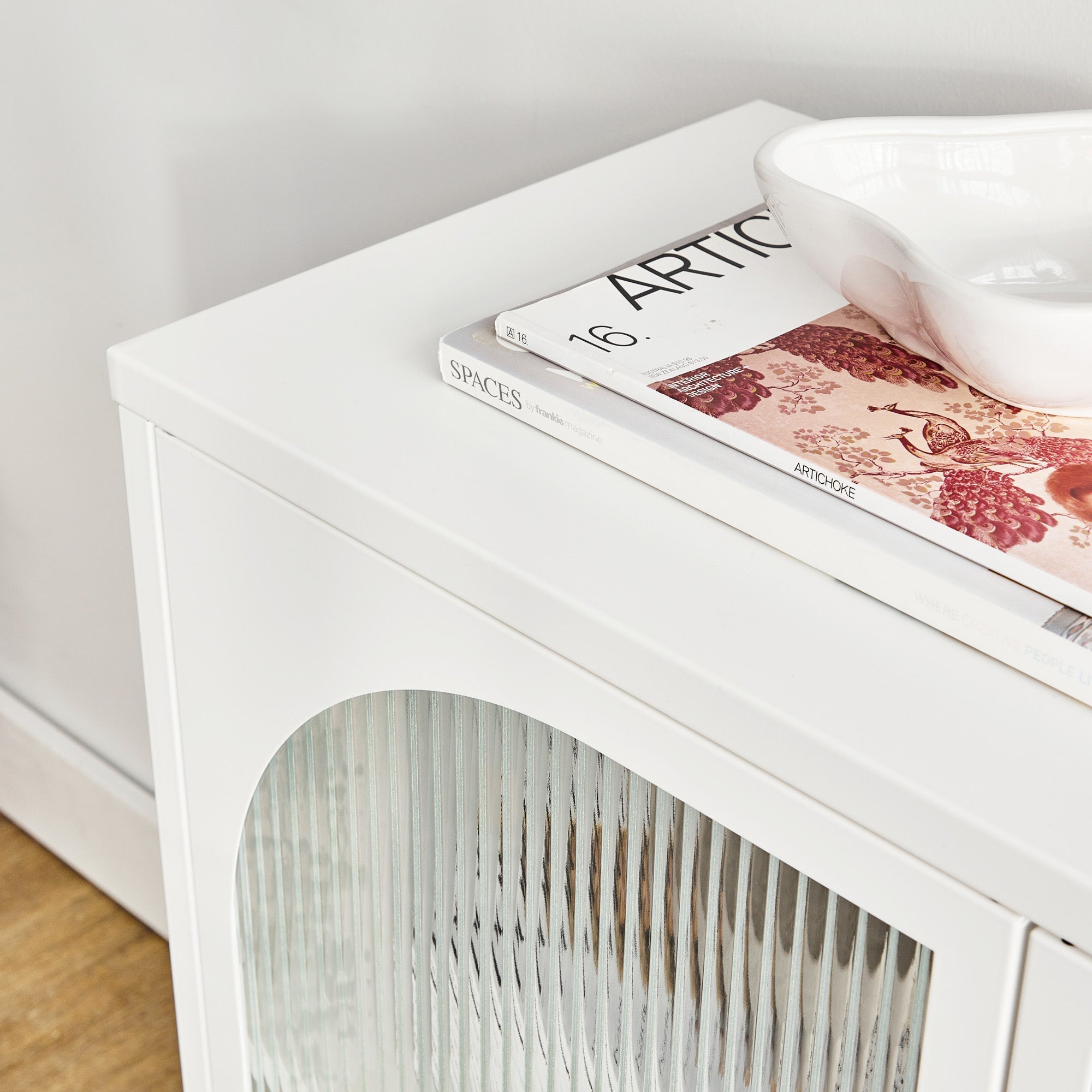 Eve Modern Metal Cabinet White