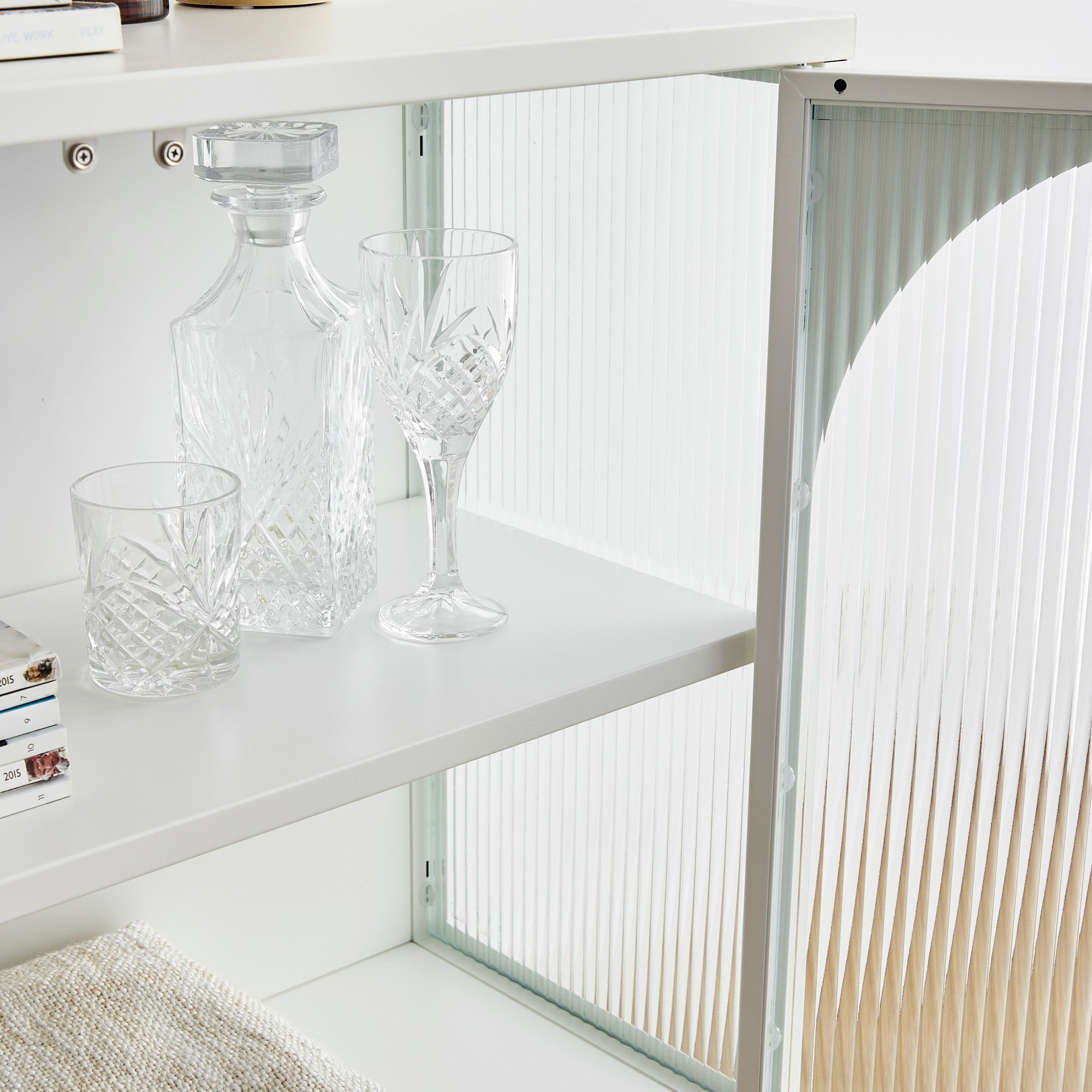 Eve Modern Metal Cabinet White