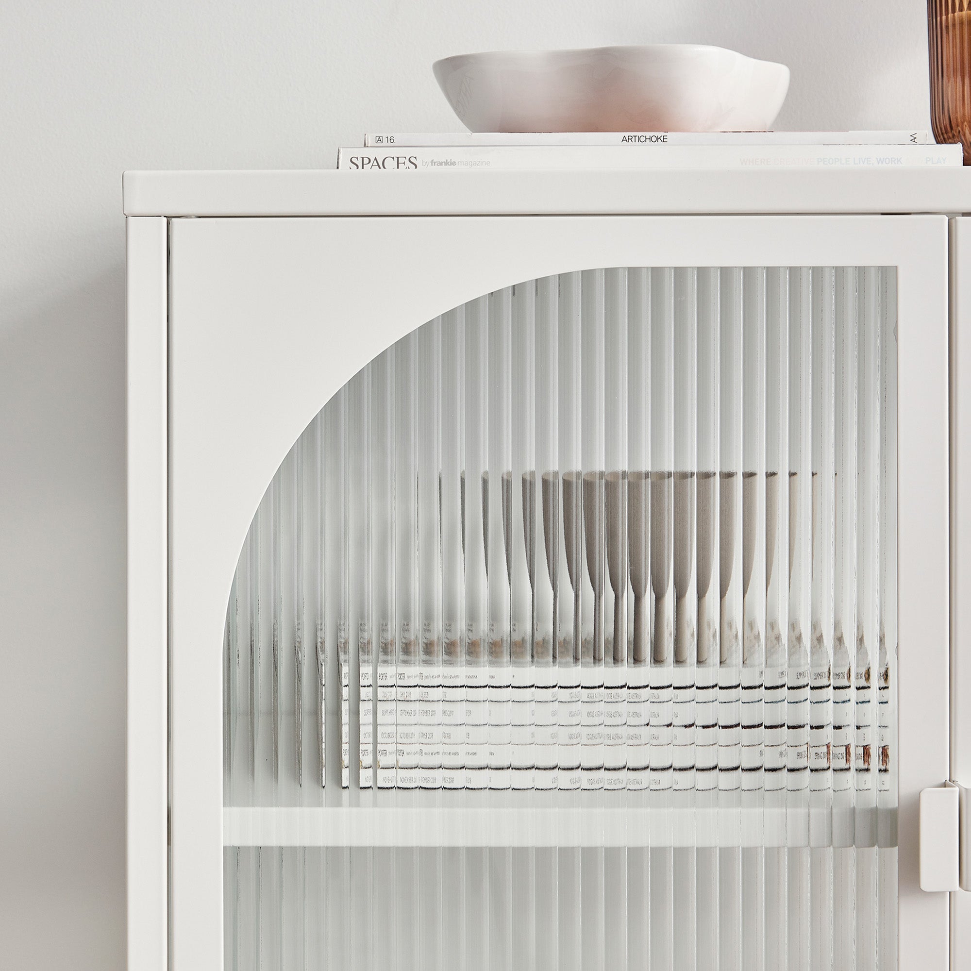 Eve Modern Metal Cabinet White