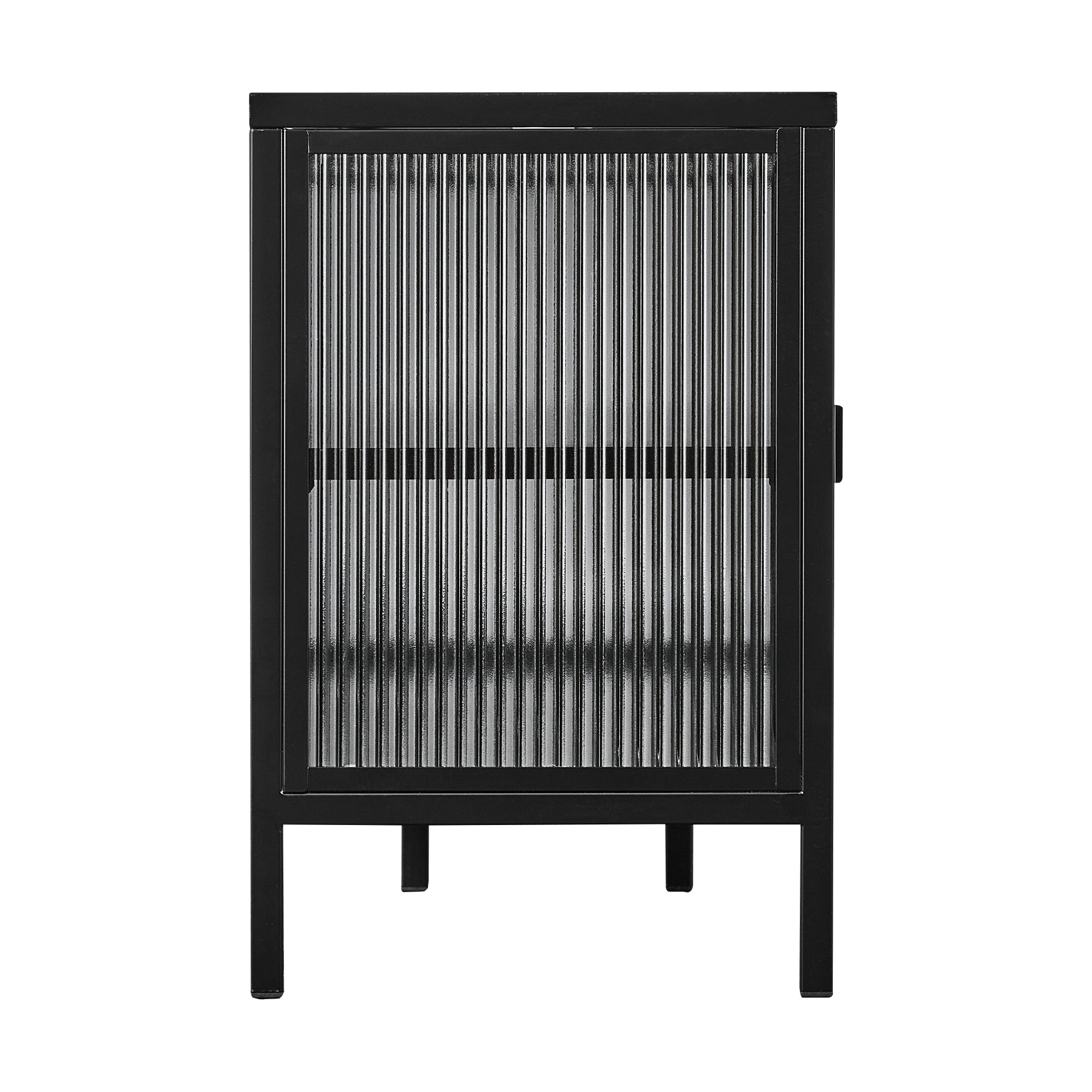 Eve Modern Metal Entertainment Unit Black (160cm)
