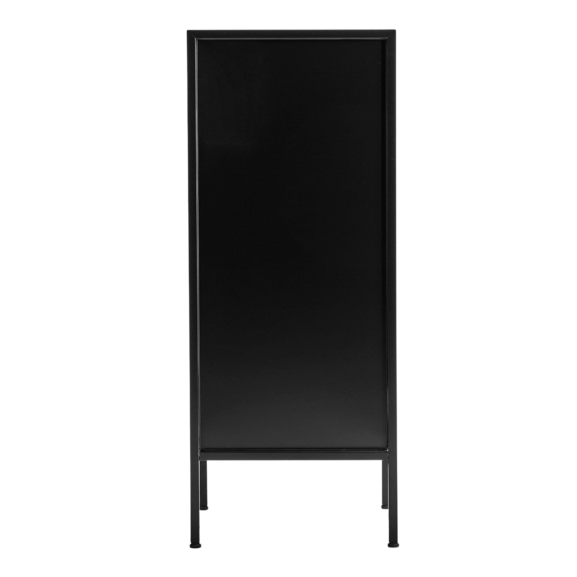 Eve Metal Open Front Shelving Unit Black