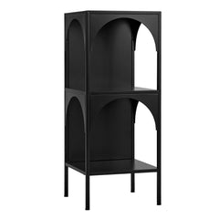 Eve Metal Open Front Shelving Unit Black
