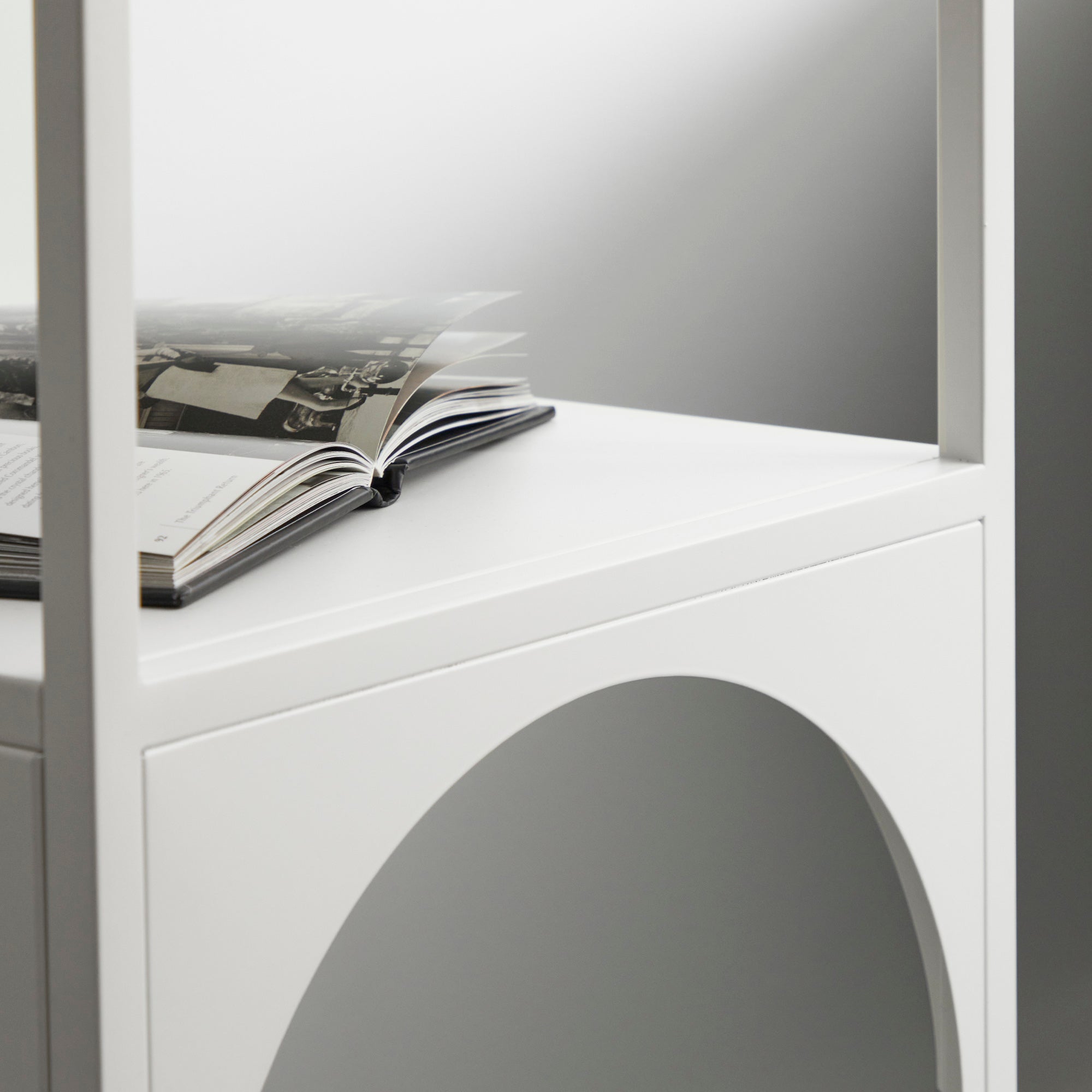Eve Metal Open Front Shelving Unit White