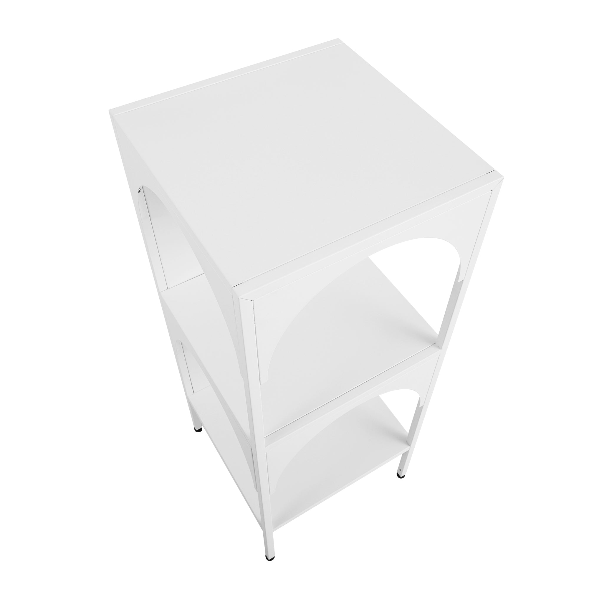 Eve Metal Open Front Shelving Unit White