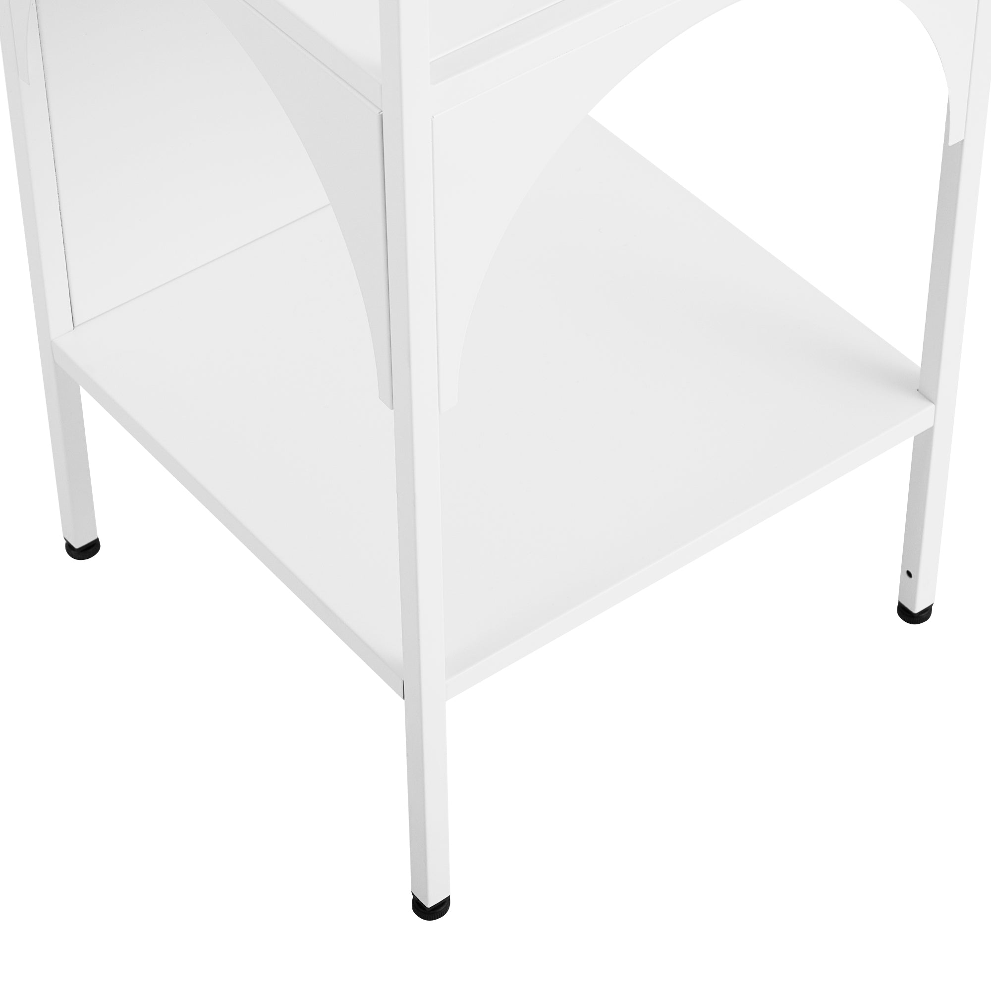 Eve Metal Open Front Shelving Unit White