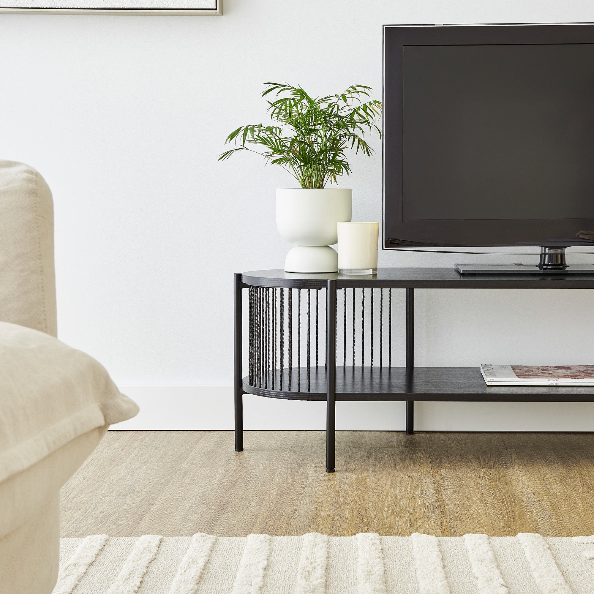 Harbour Entertainment Unit Black (144cm)