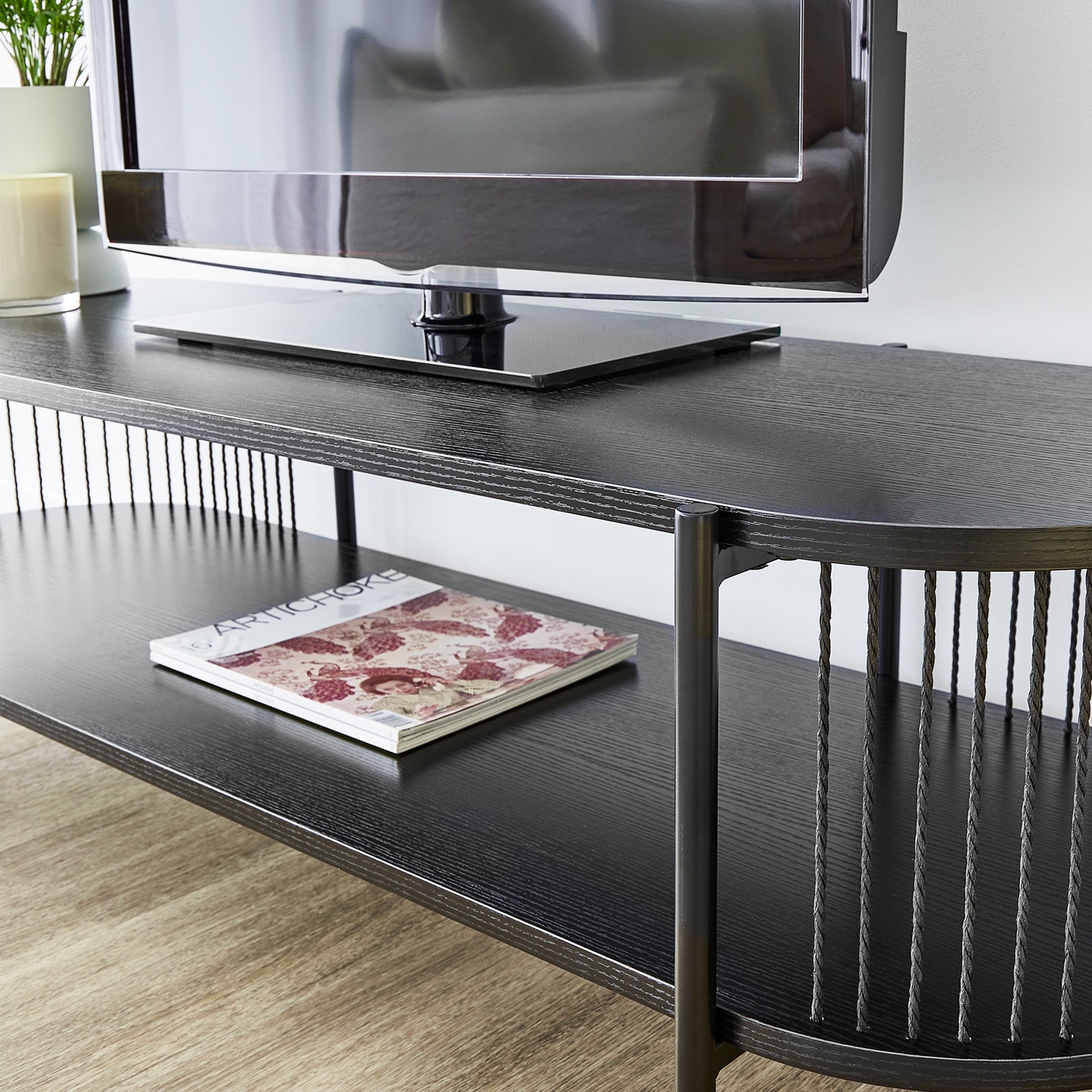 Harbour Entertainment Unit Black (144cm)