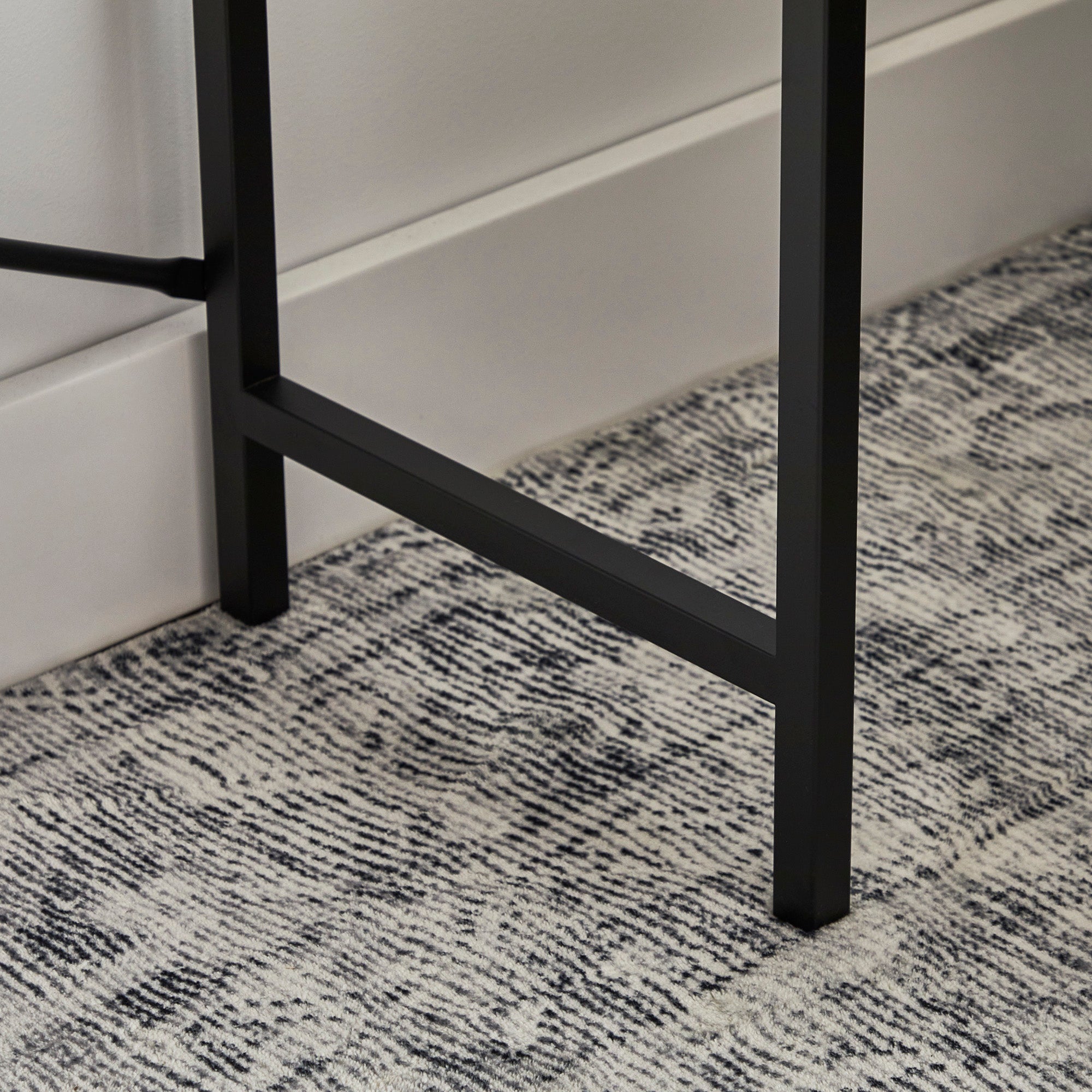 Haven Sliding Door Console Table Black (100cm)