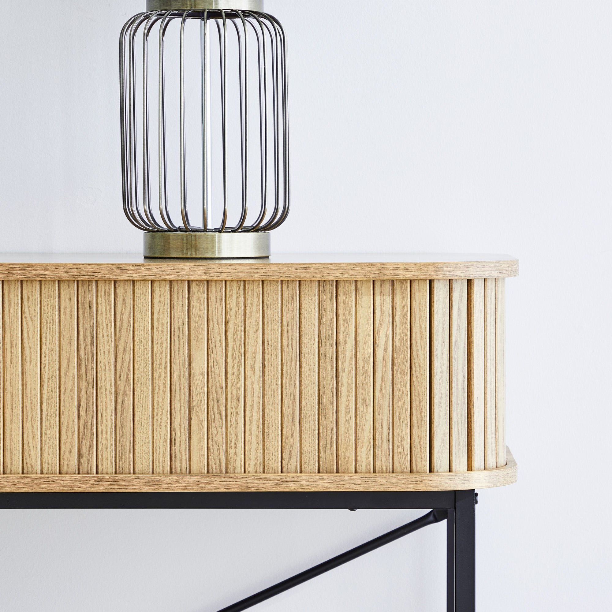 Haven Sliding Door Console Table Natural (100cm)