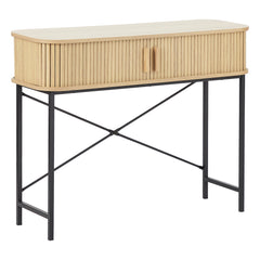 Haven Sliding Door Console Table Natural (100cm)