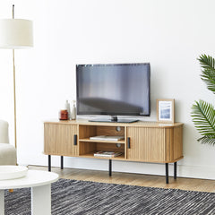 Haven Sliding Door Entertainment Unit Natural (140cm)