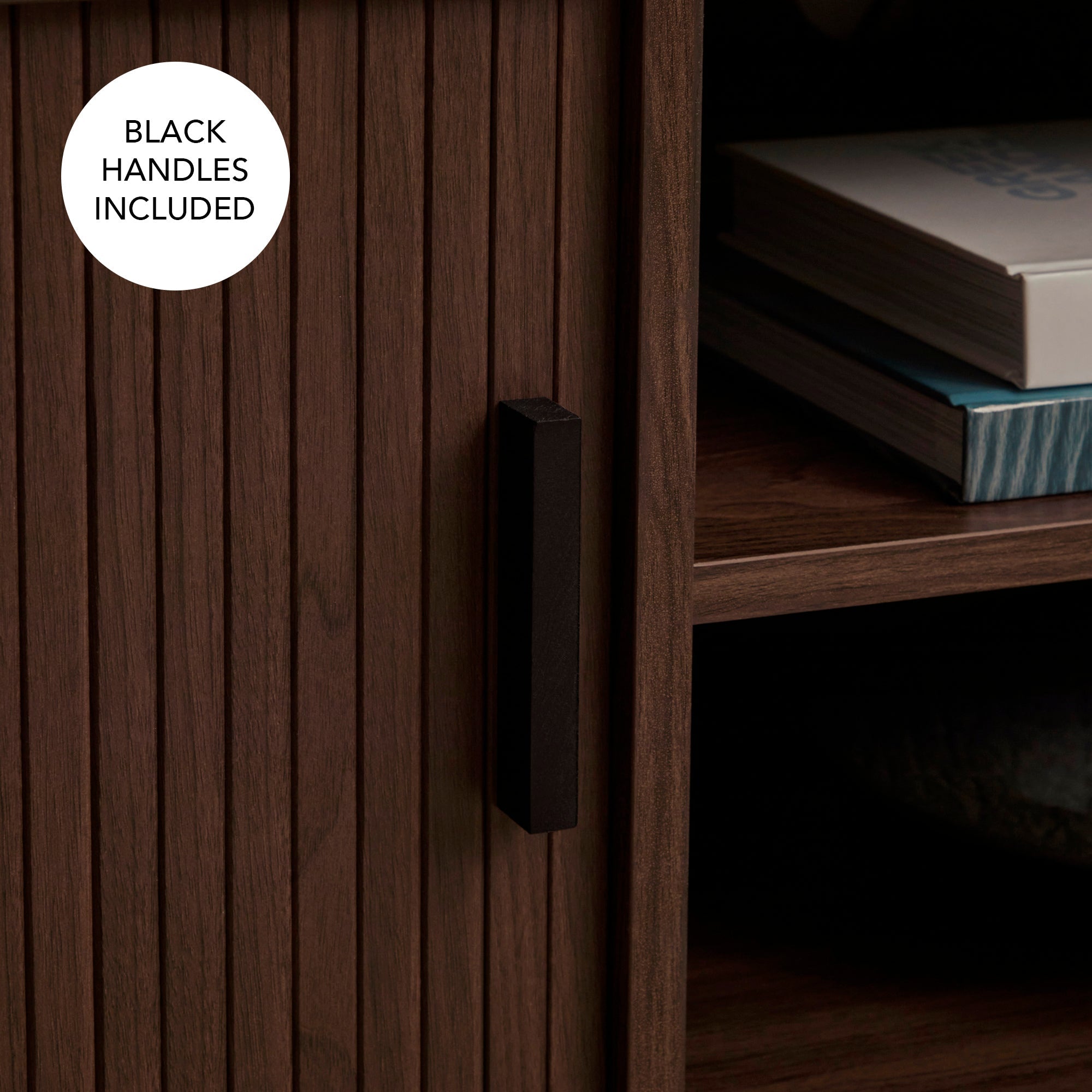 Haven Sliding Door Entertainment Unit Walnut (140cm)