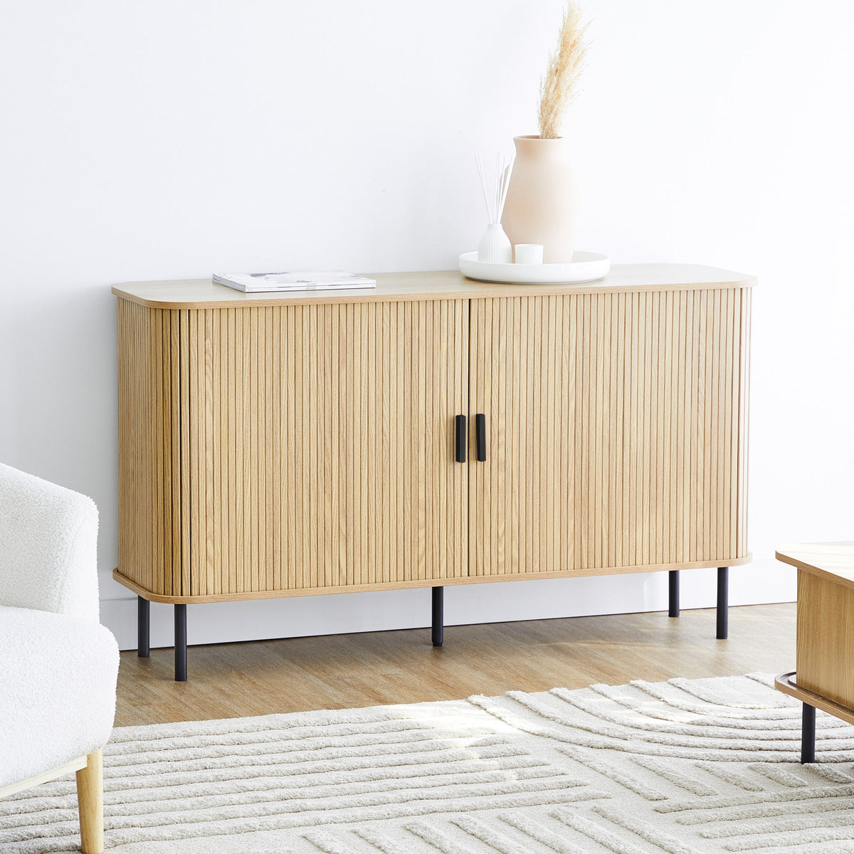 Haven Sliding Door Sideboard Natural (140cm)