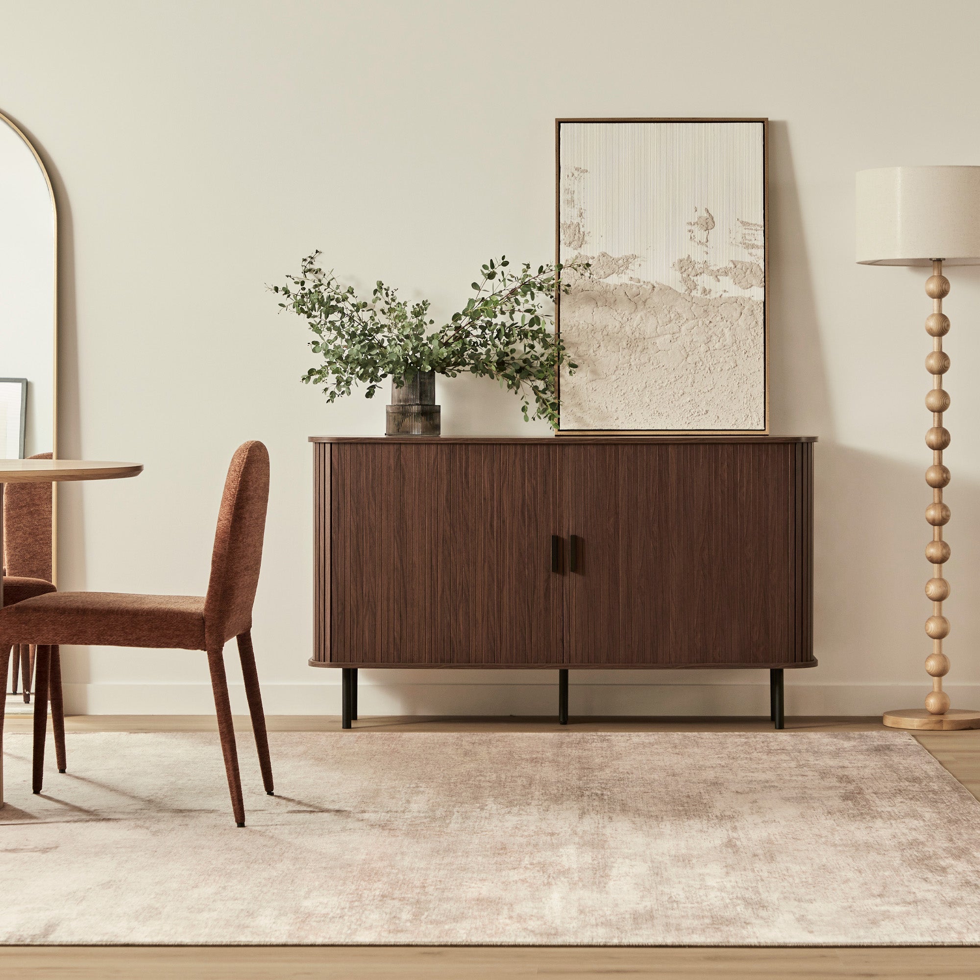 Haven Sliding Door Sideboard Walnut (140cm)