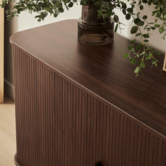 Haven Sliding Door Sideboard Walnut (140cm)