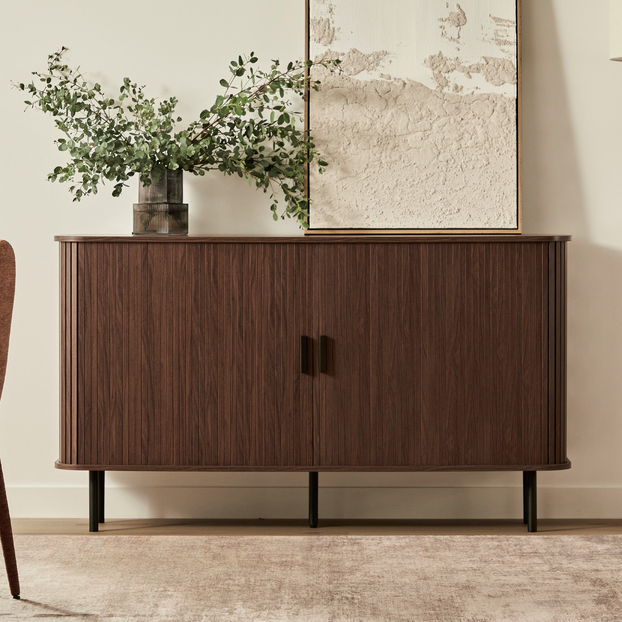 Haven Sliding Door Sideboard Walnut (140cm)