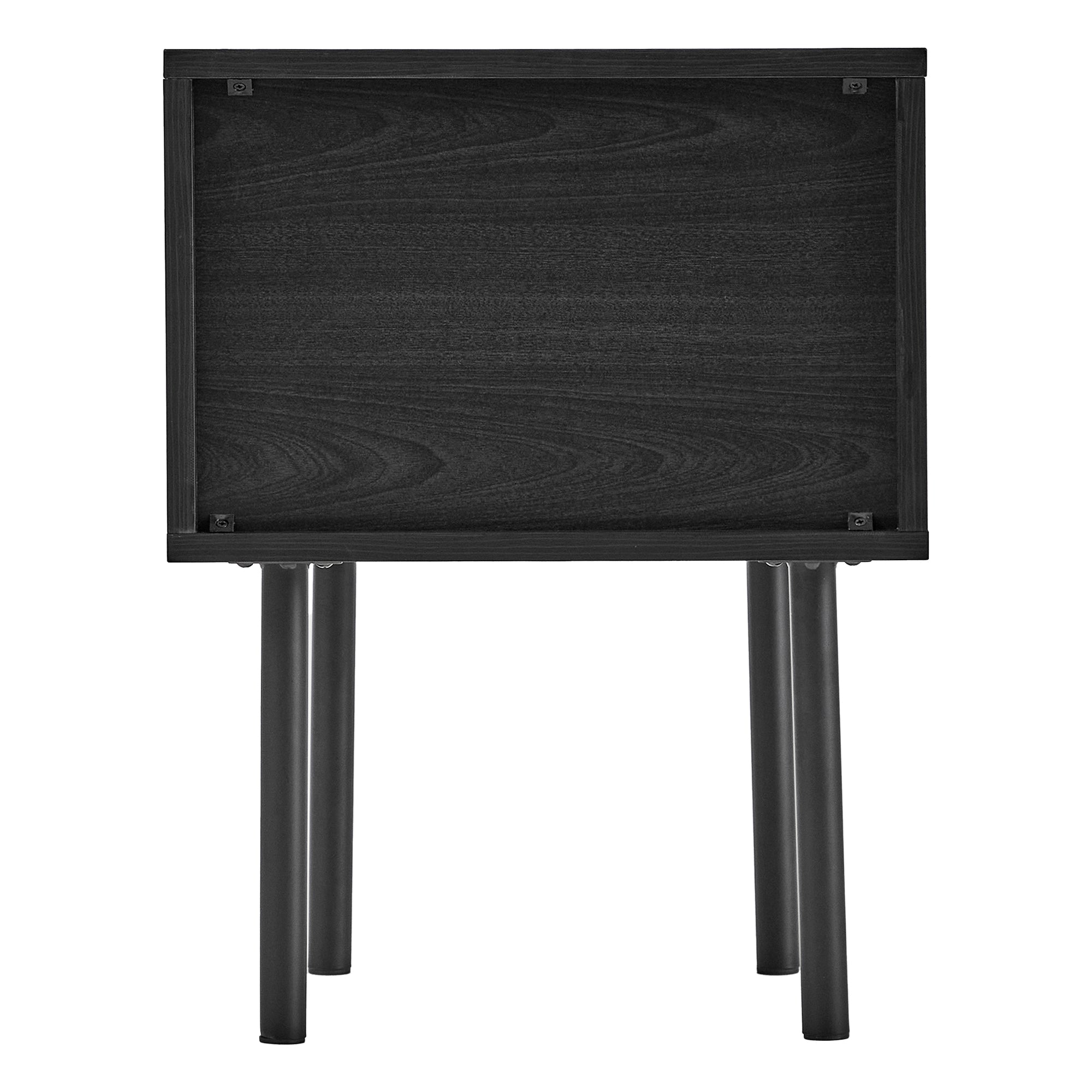 Haven Sliding Door Bedside Table Black