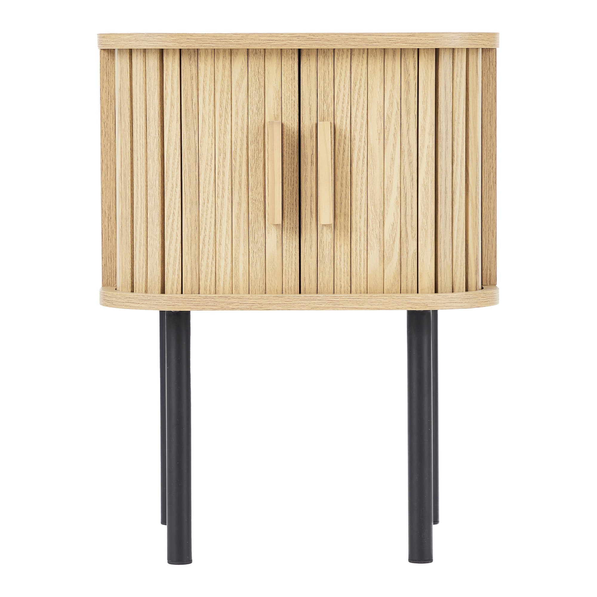 Haven Sliding Door Bedside Table Natural