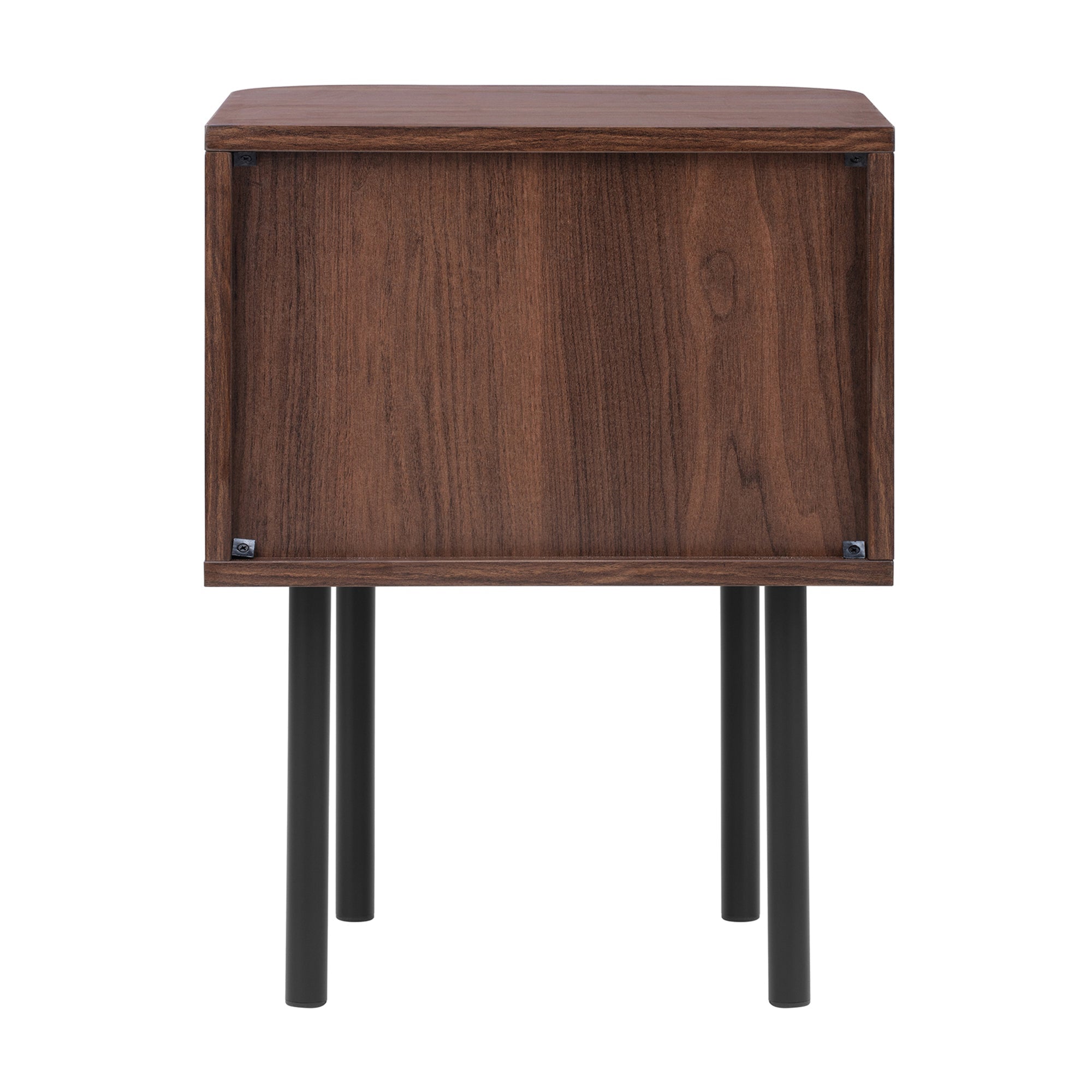 Haven Sliding Door Bedside Table Walnut