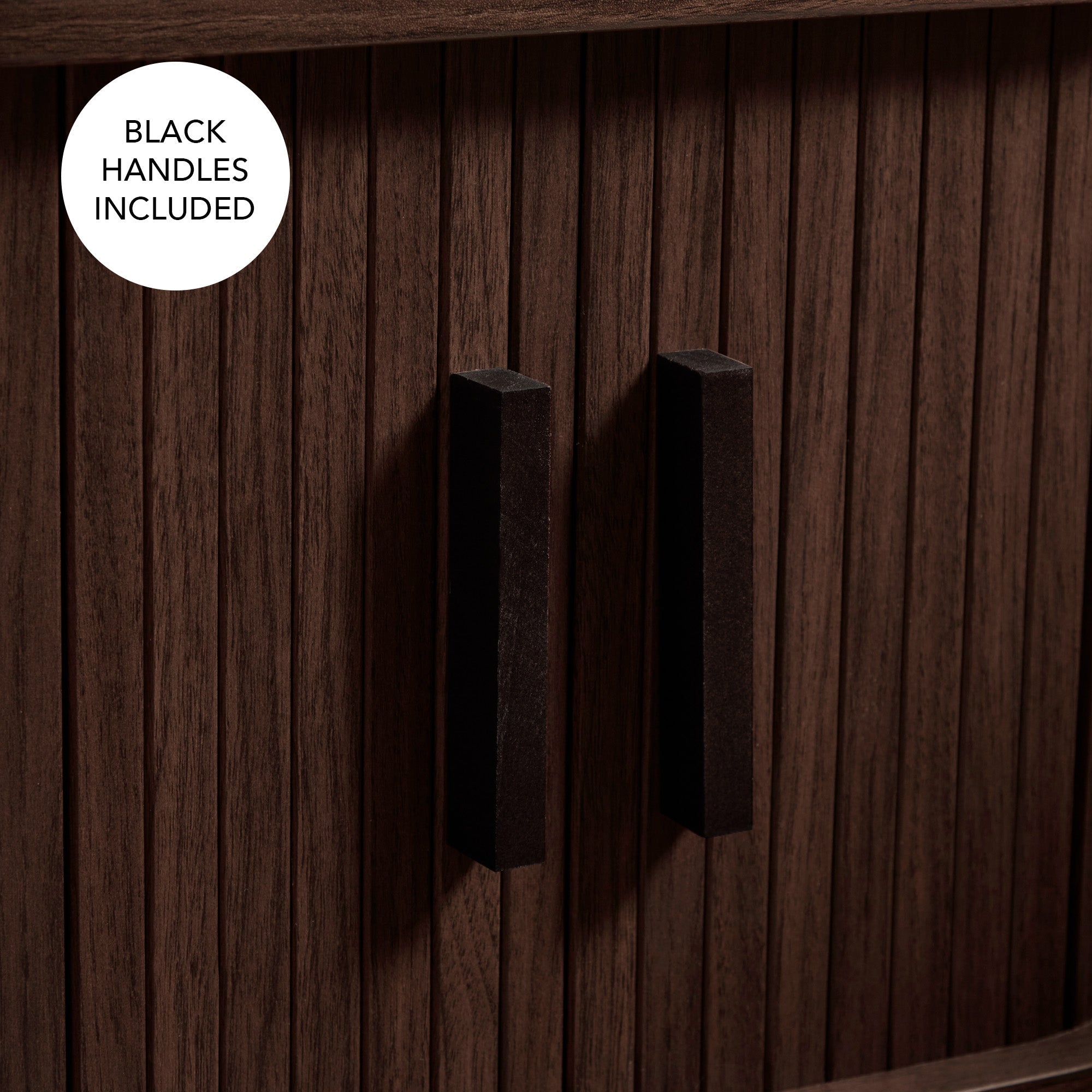 Haven Sliding Door Bedside Table Walnut