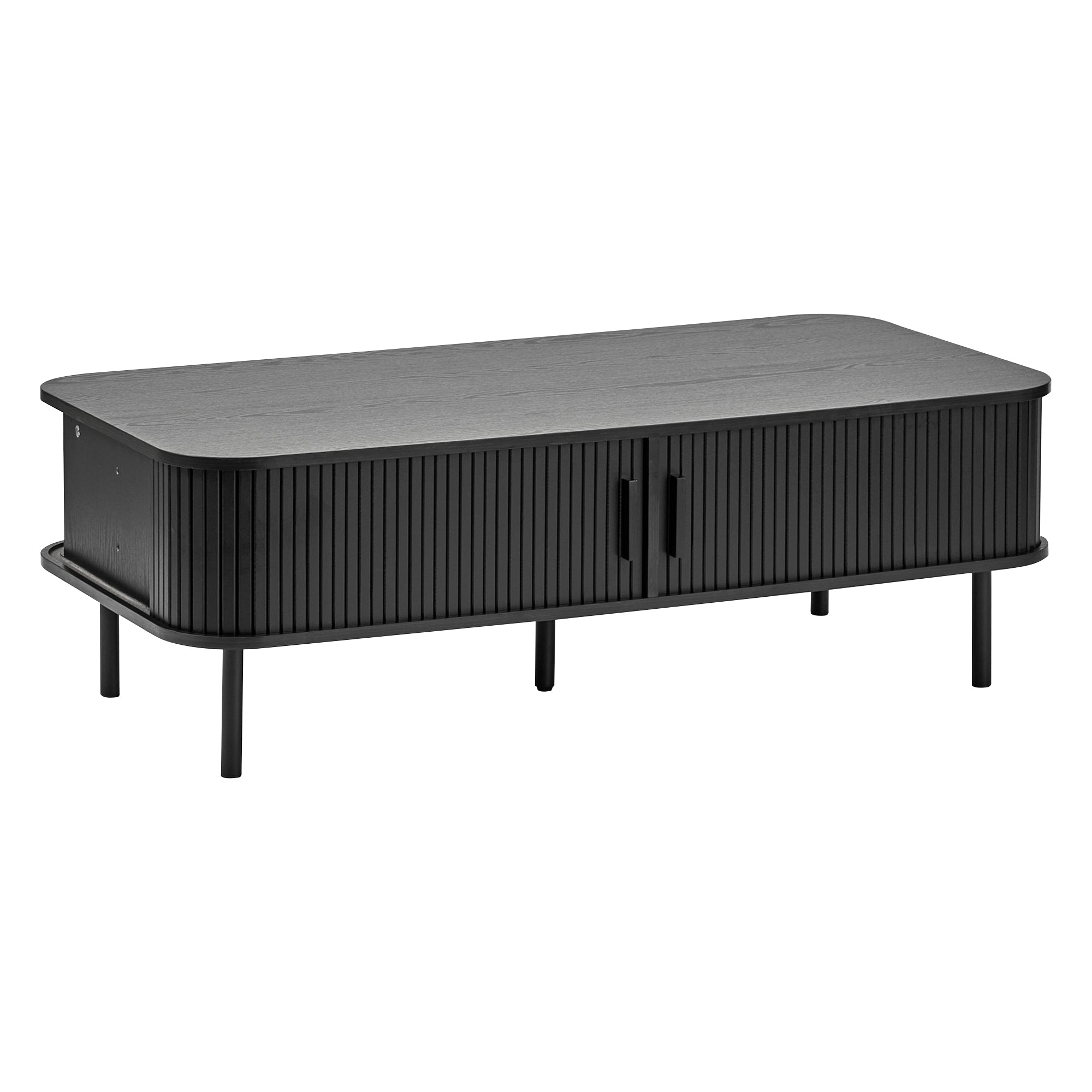 Haven Sliding Door Coffee Table Black