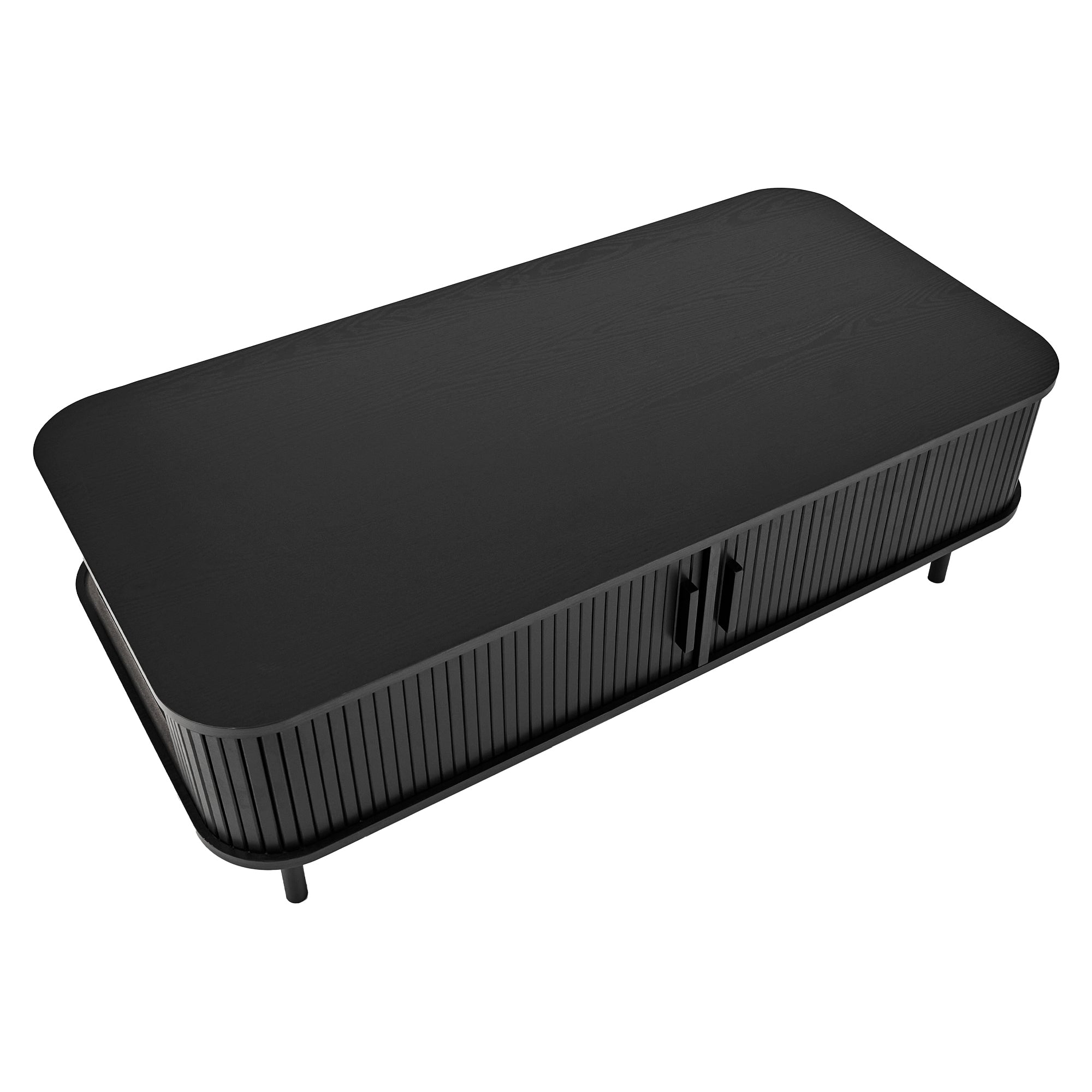 Haven Sliding Door Coffee Table Black