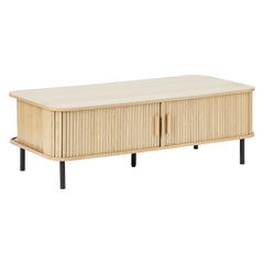 Haven Sliding Door Coffee Table Natural