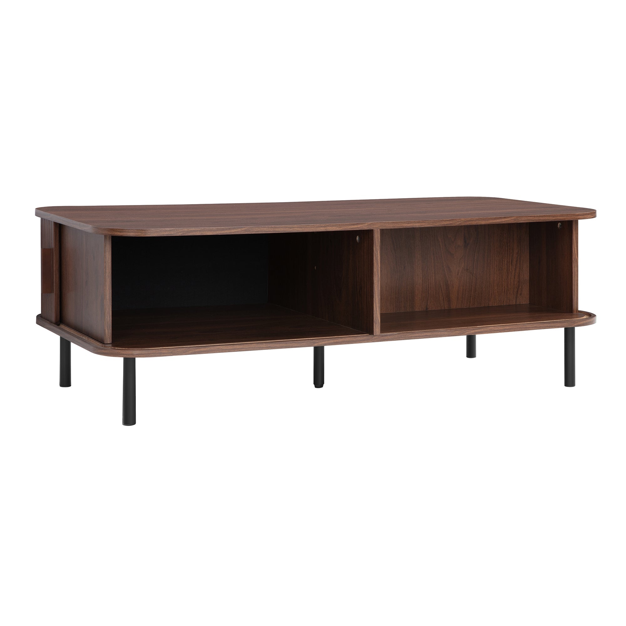 Haven Sliding Door Coffee Table Walnut