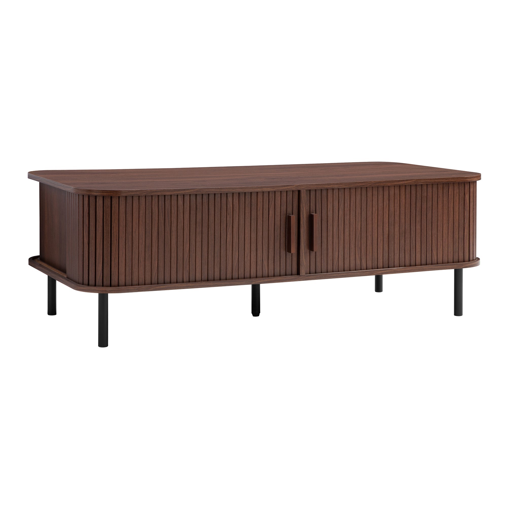 Haven Sliding Door Coffee Table Walnut
