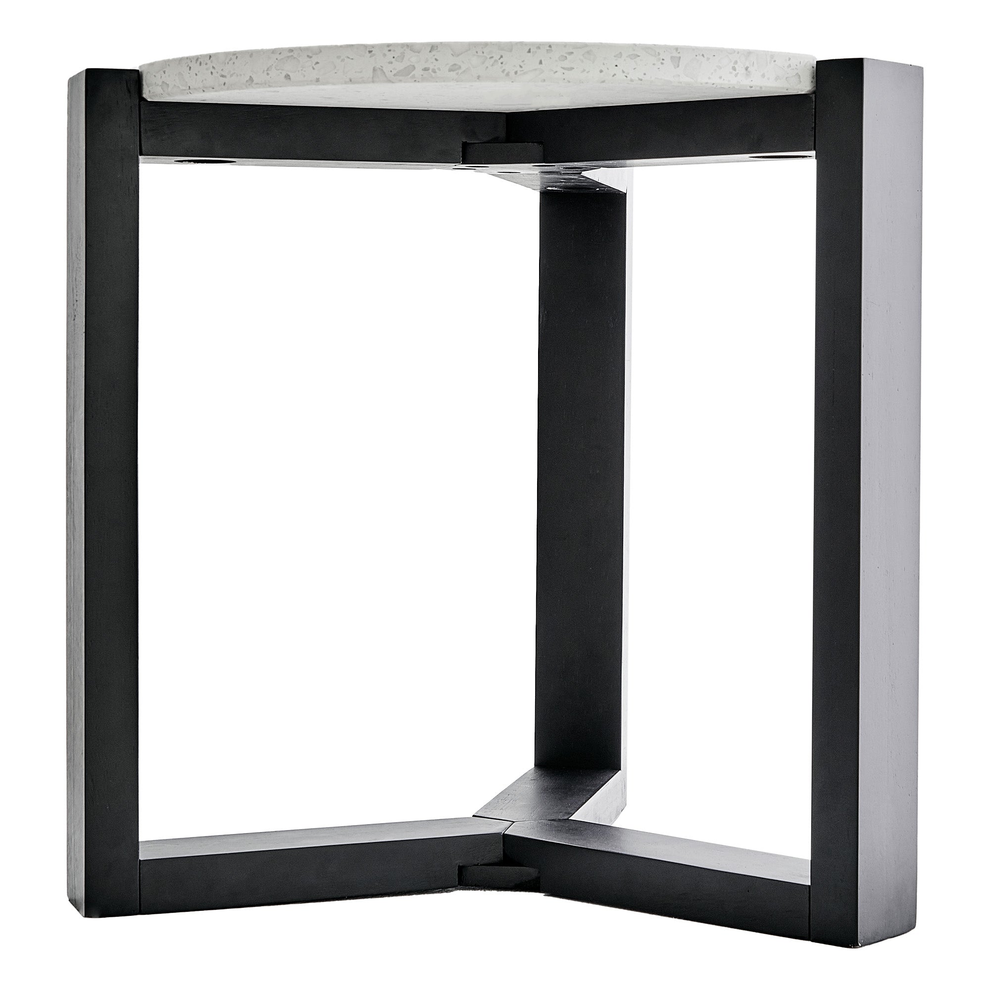 Sass Terrazzo Side Table Black
