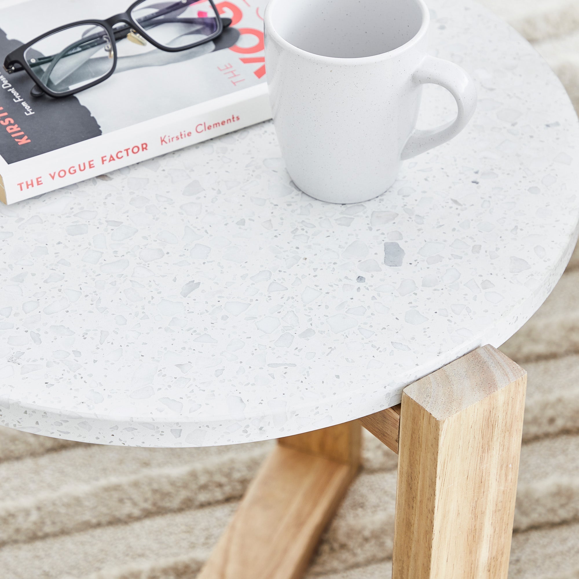 Sass Terrazzo Side Table Natural