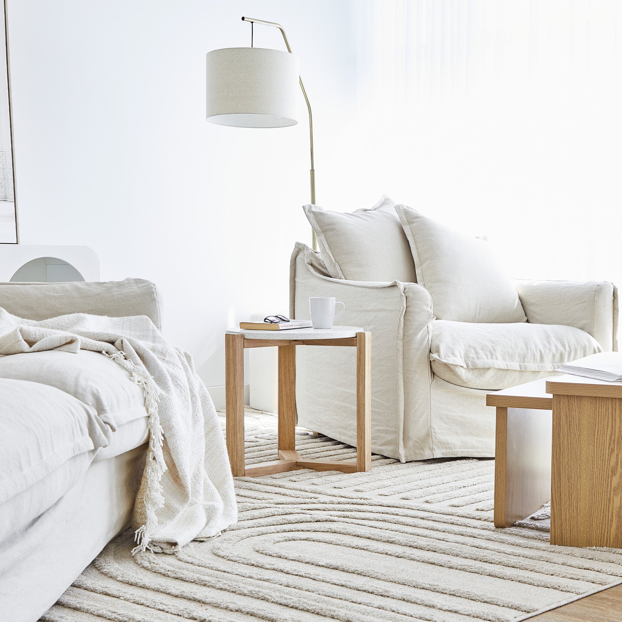 Sass Terrazzo Side Table Natural