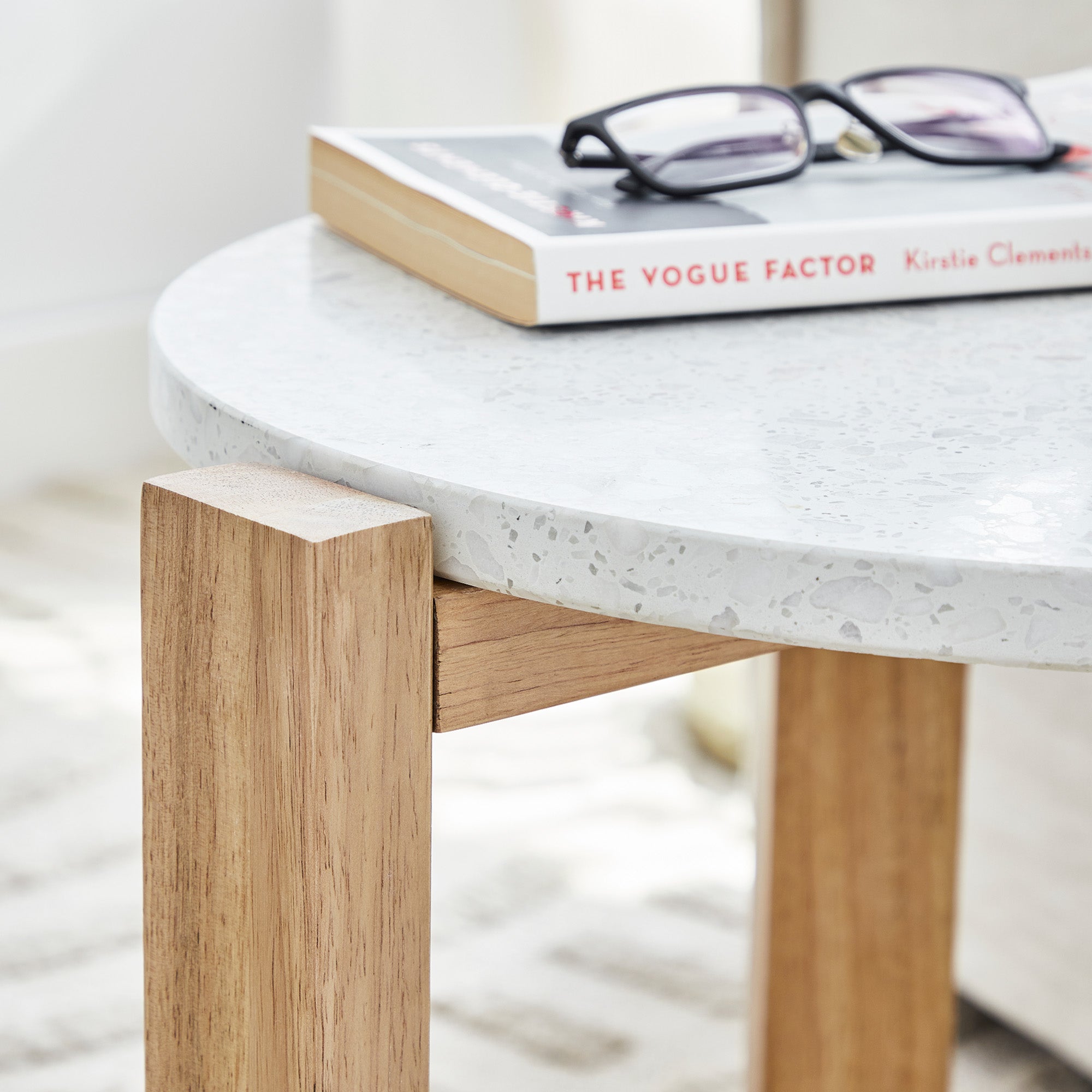 Sass Terrazzo Side Table Natural