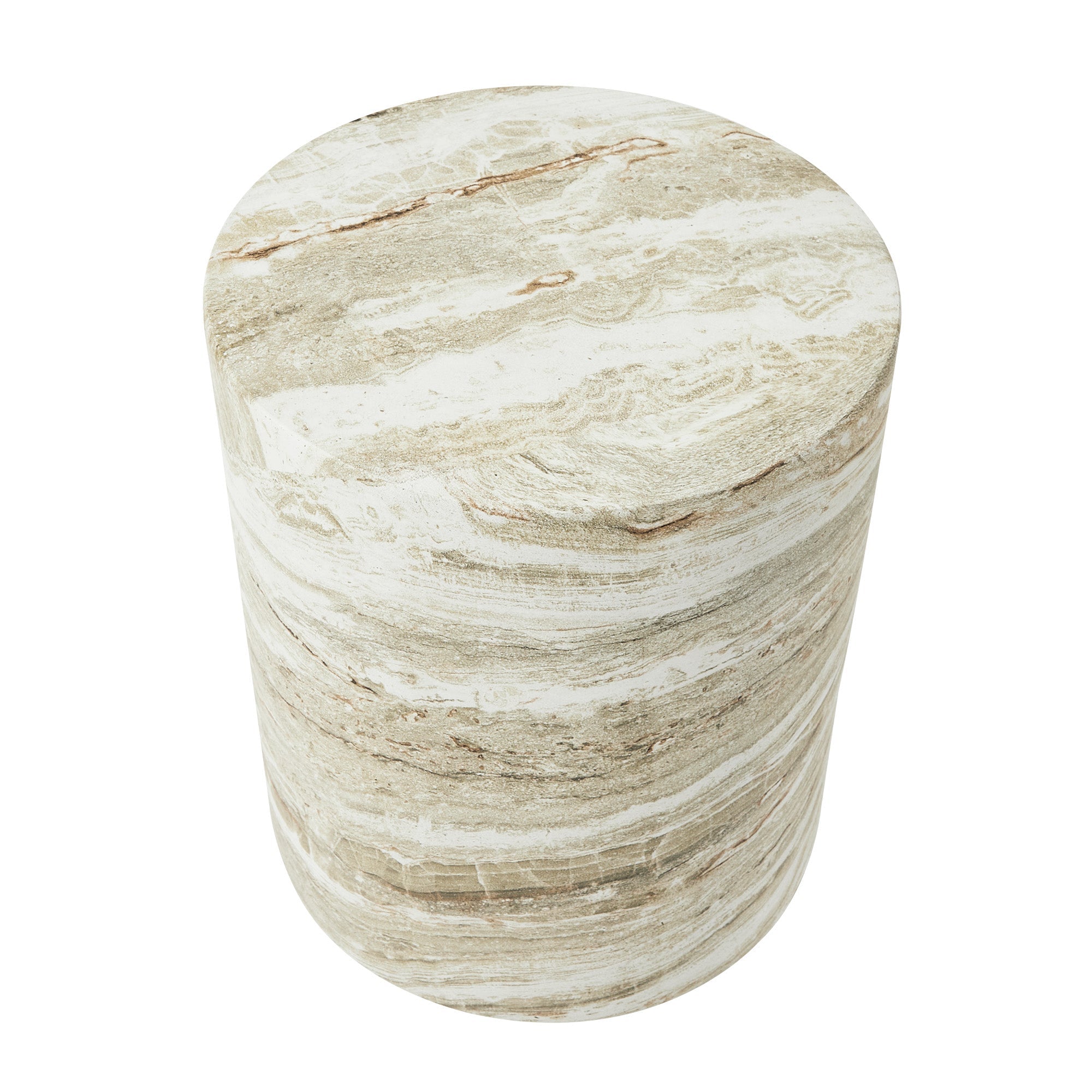 Astrid Green Marble Look Side Table