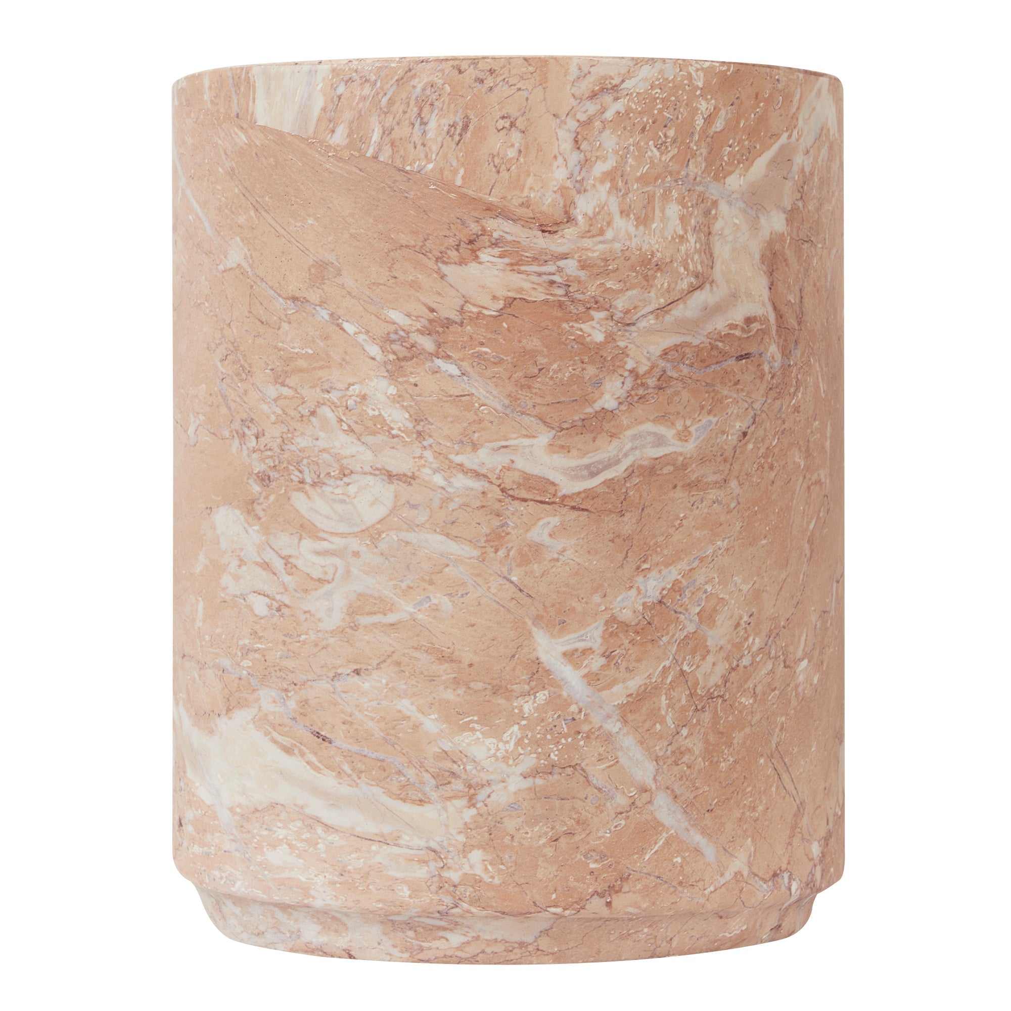 Astrid Rose Tea Marble Look Side Table